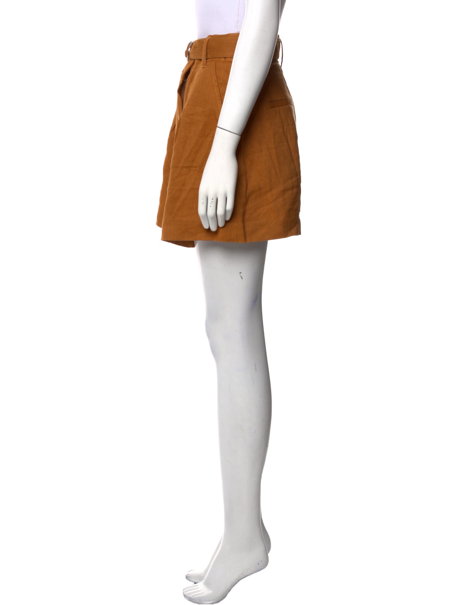 Tibi Linen Mini Shorts