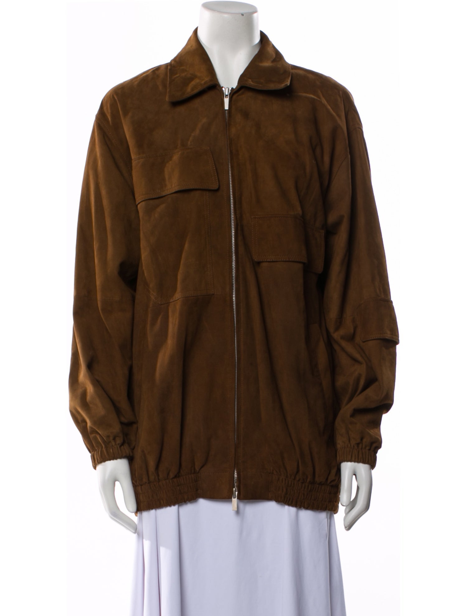 Tibi Leather Utility Jacket