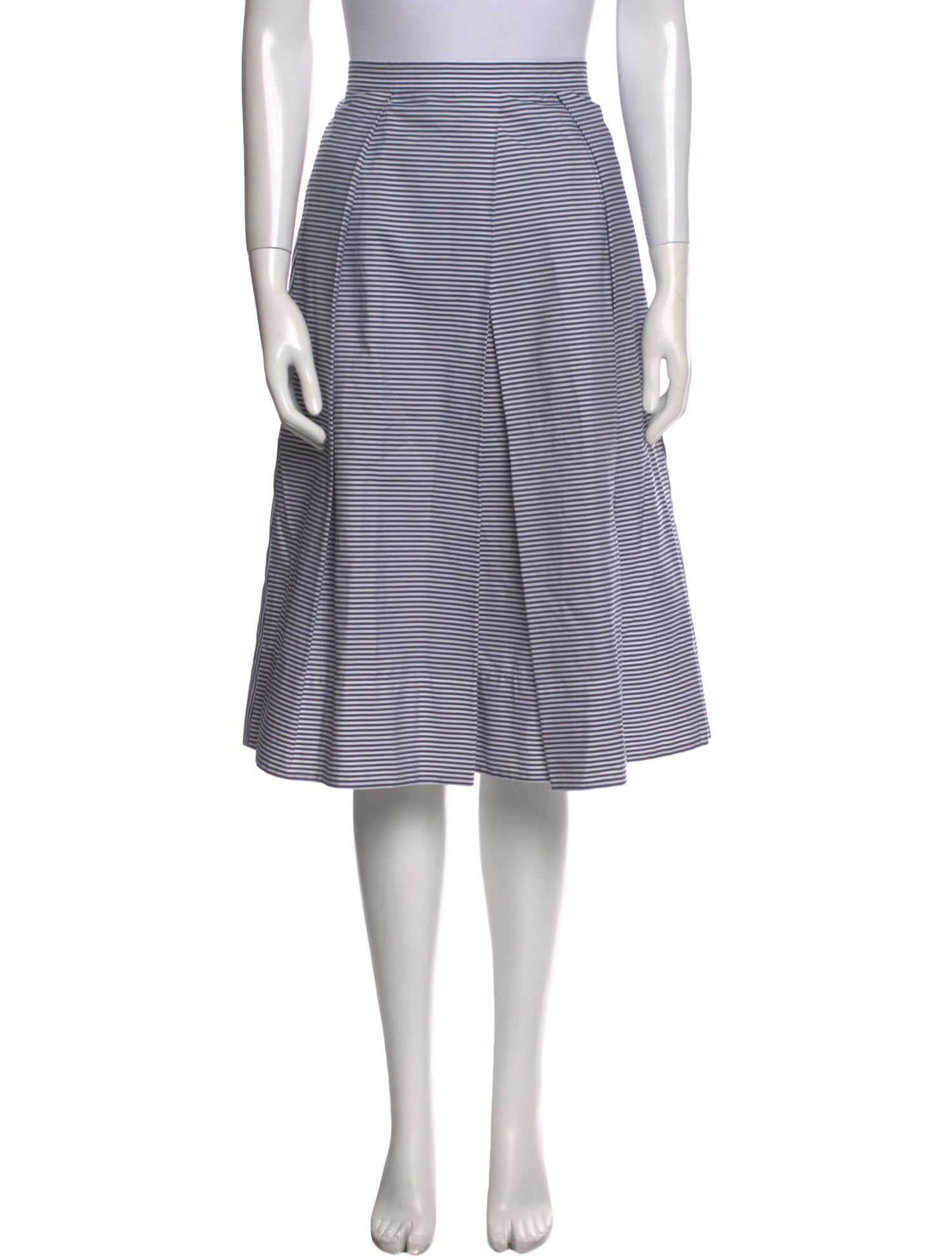 Tibi Striped Knee-Length Skirt