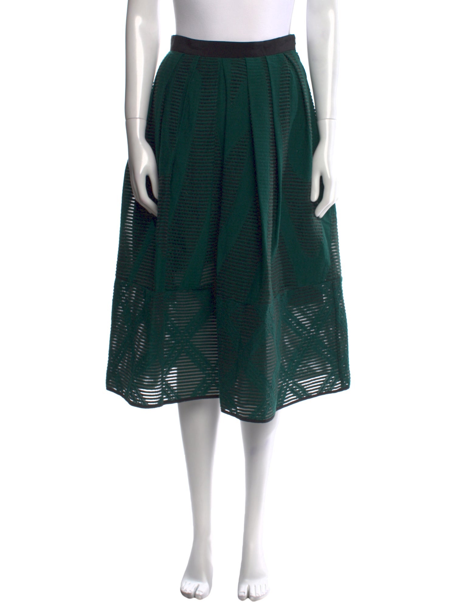 Tibi Wool Knee-Length Skirt