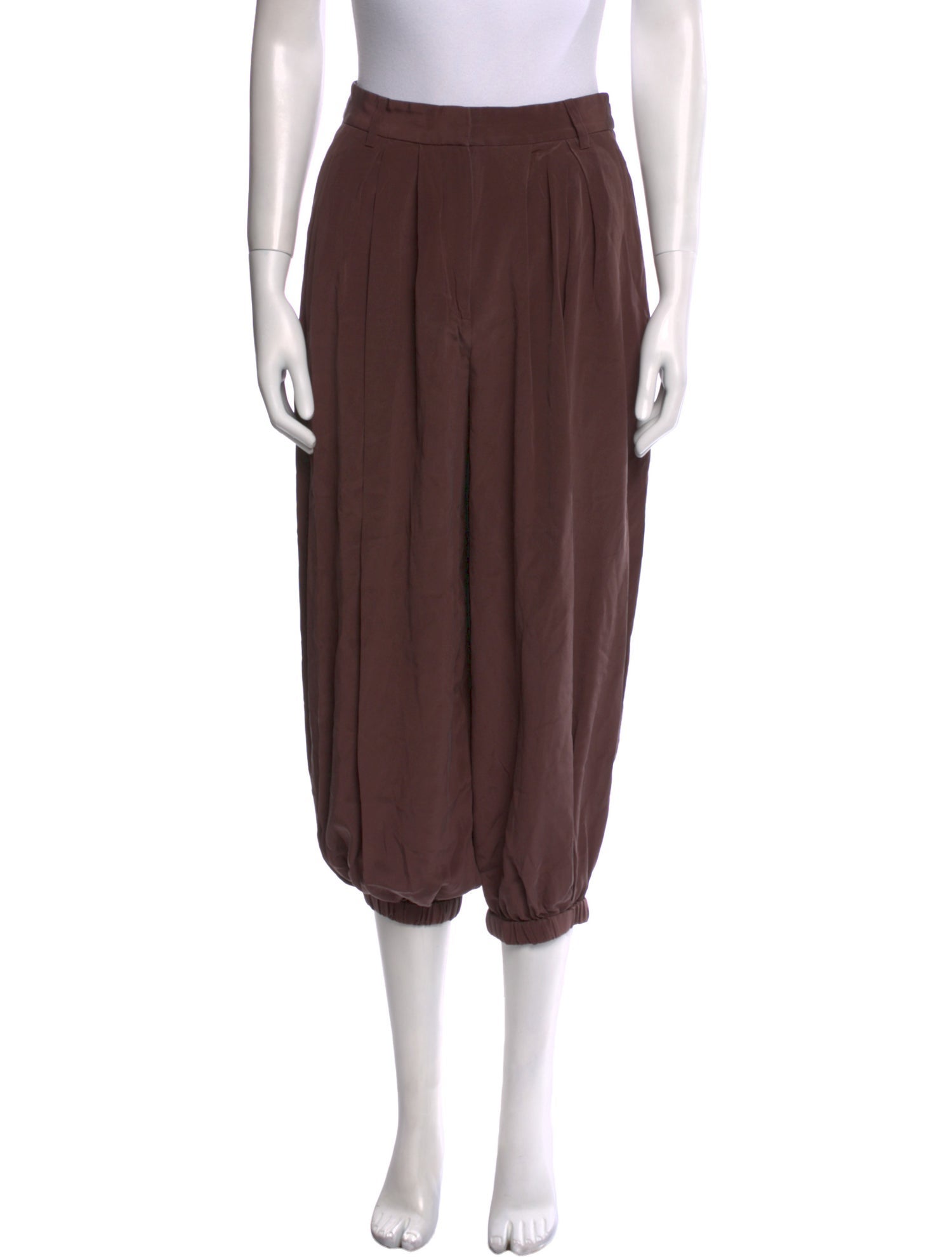 Tibi Silk Straight Leg Pants