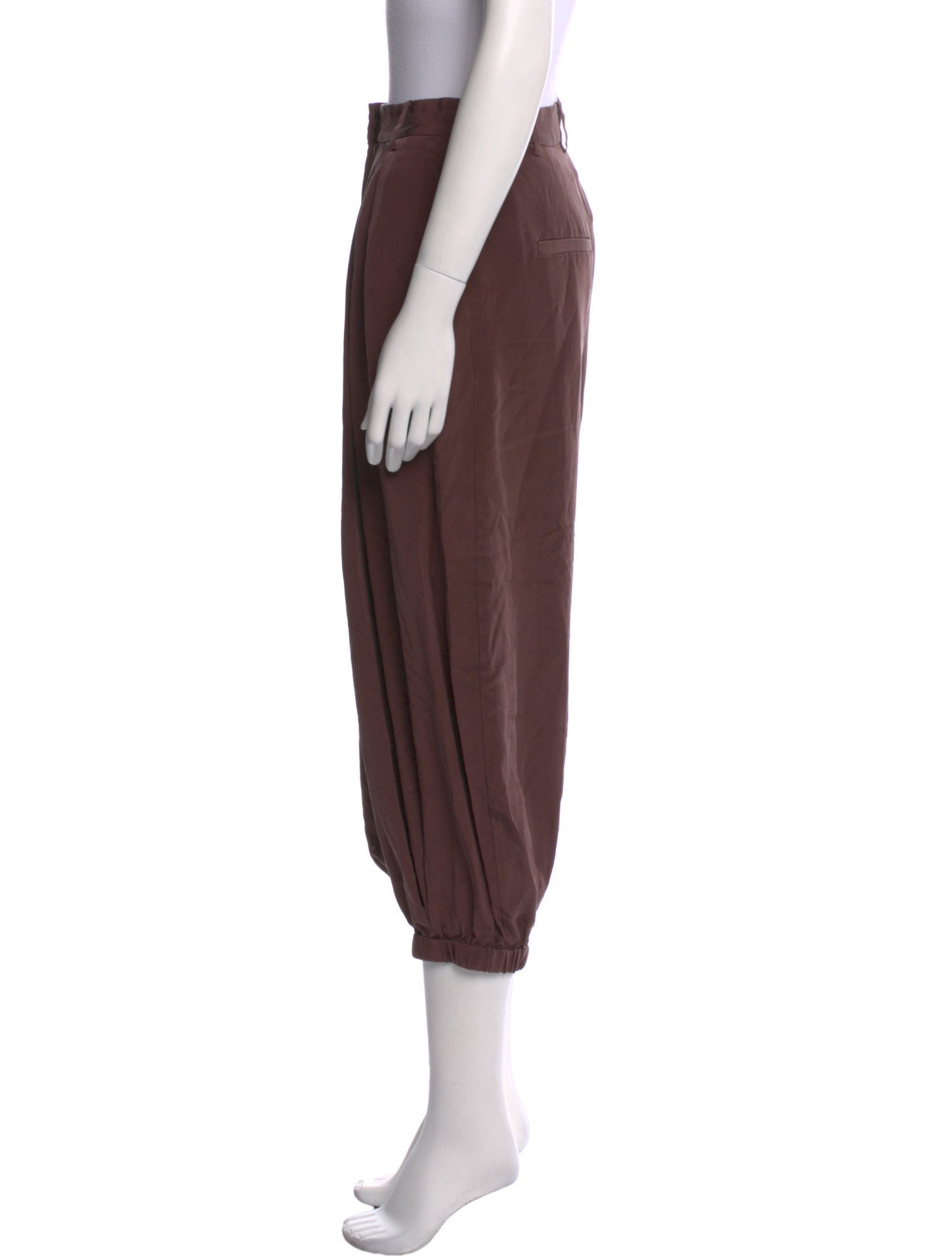 Tibi Silk Straight Leg Pants