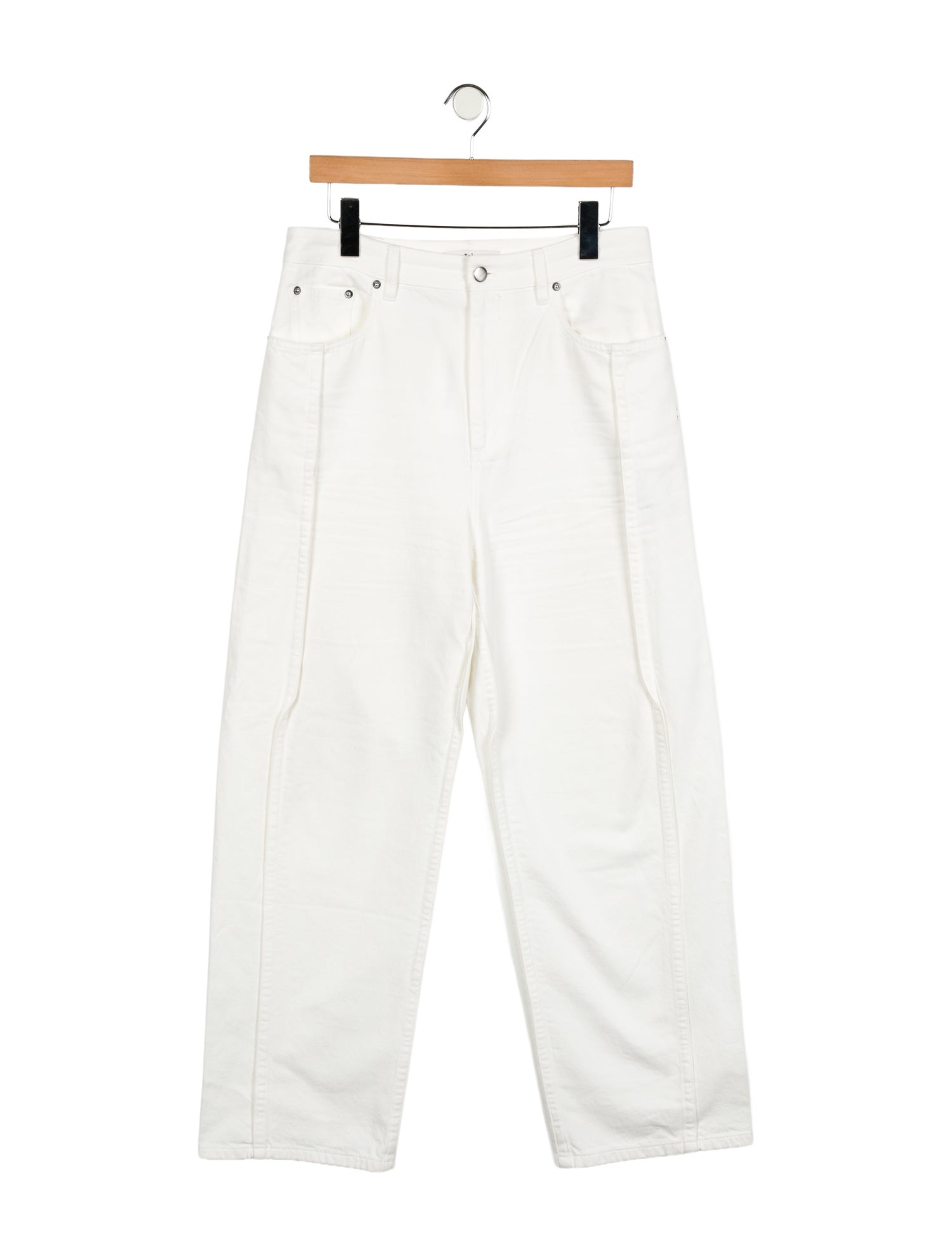 Tibi High-Rise Wide Leg Jeans