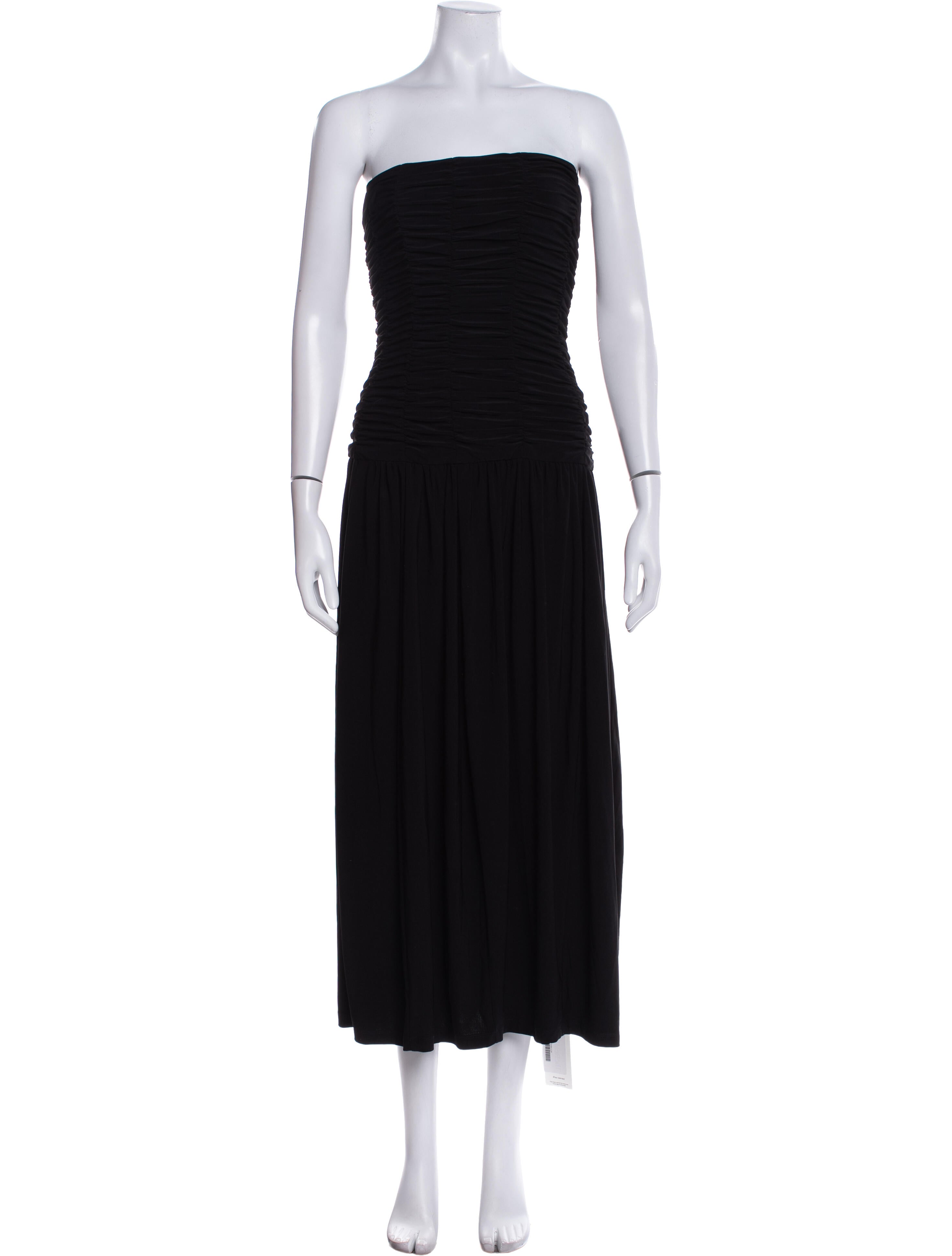 Tibi Strapless Midi Length Dress