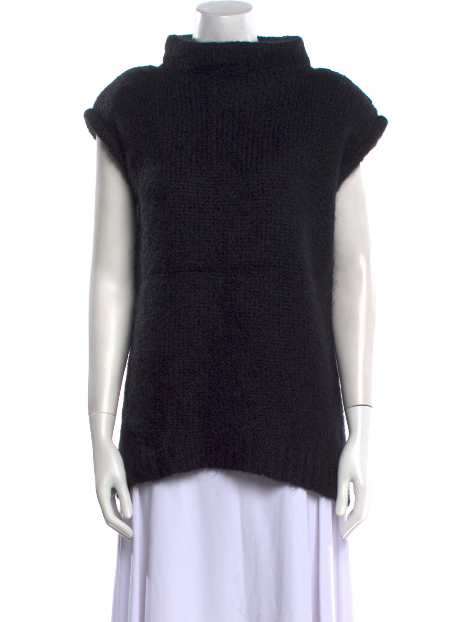 Tibi Mohair Mock Neck Sweater