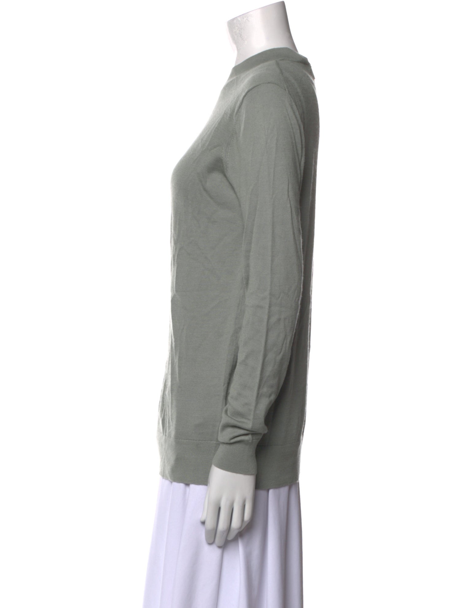 Tibi Wool Mock Neck Sweater
