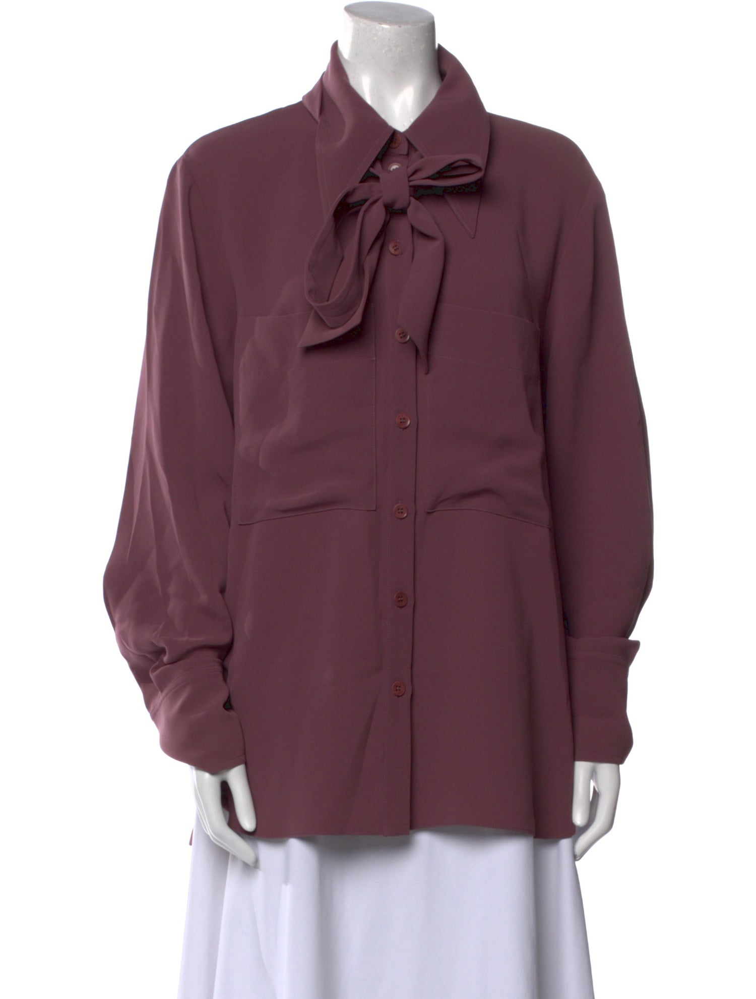 Tibi Long Sleeve Button-Up Top w/ Tags