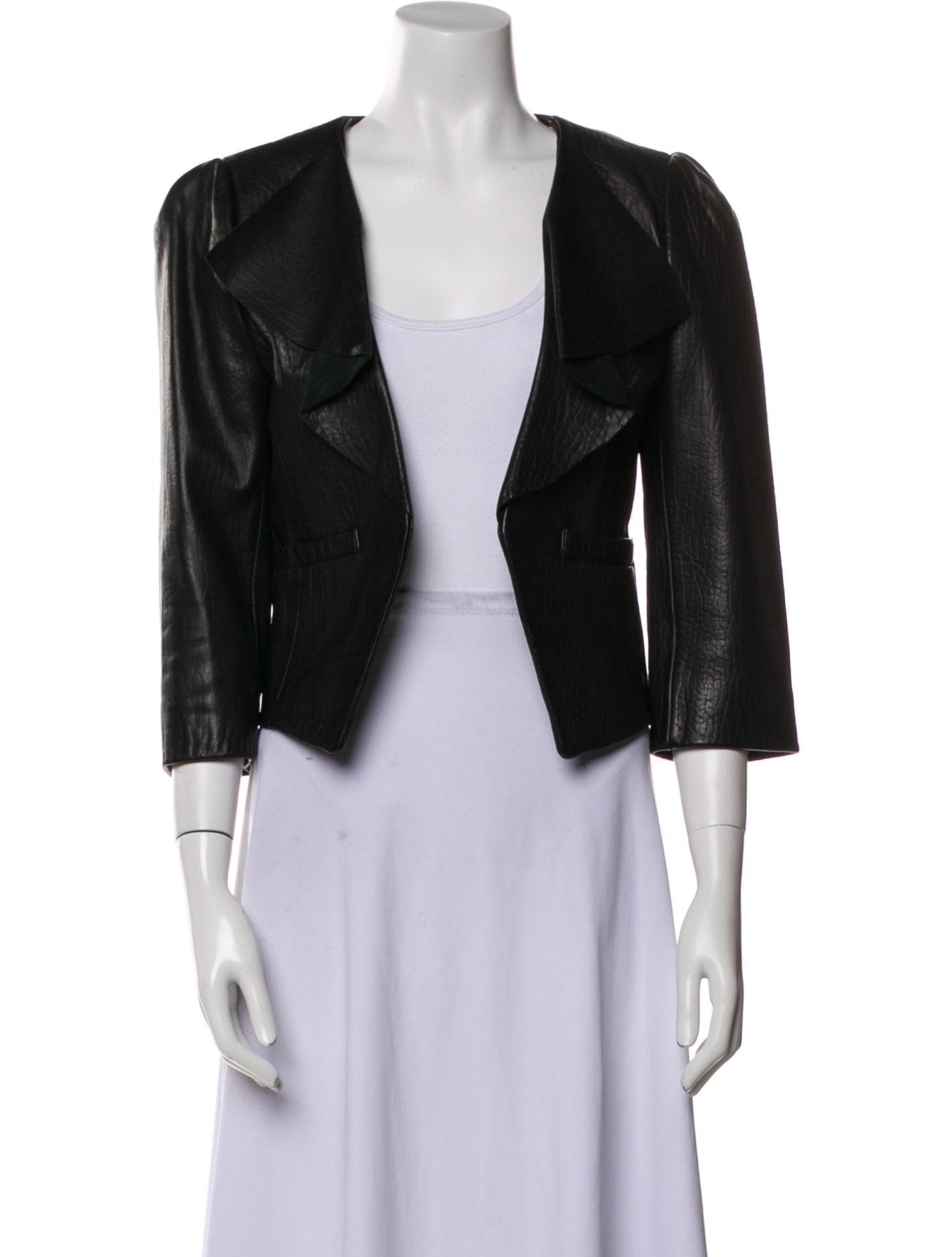 Tibi Leather Evening Jacket