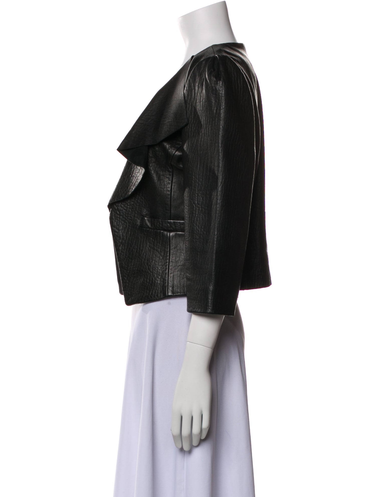 Tibi Leather Evening Jacket