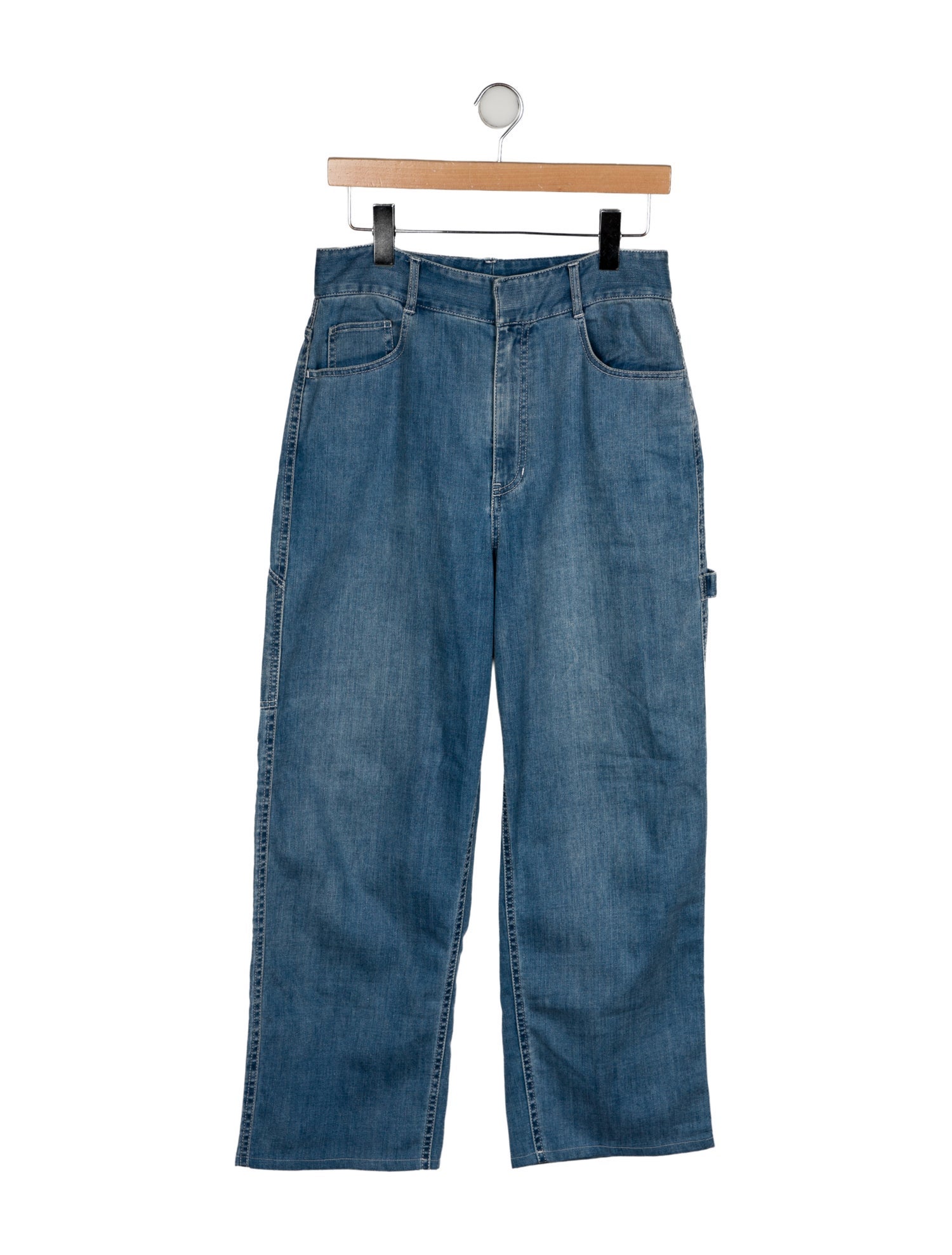 Tibi High-Rise Wide Leg Jeans