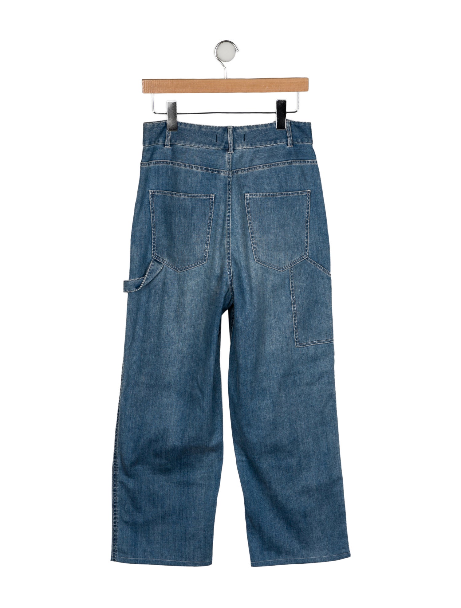 Tibi High-Rise Wide Leg Jeans