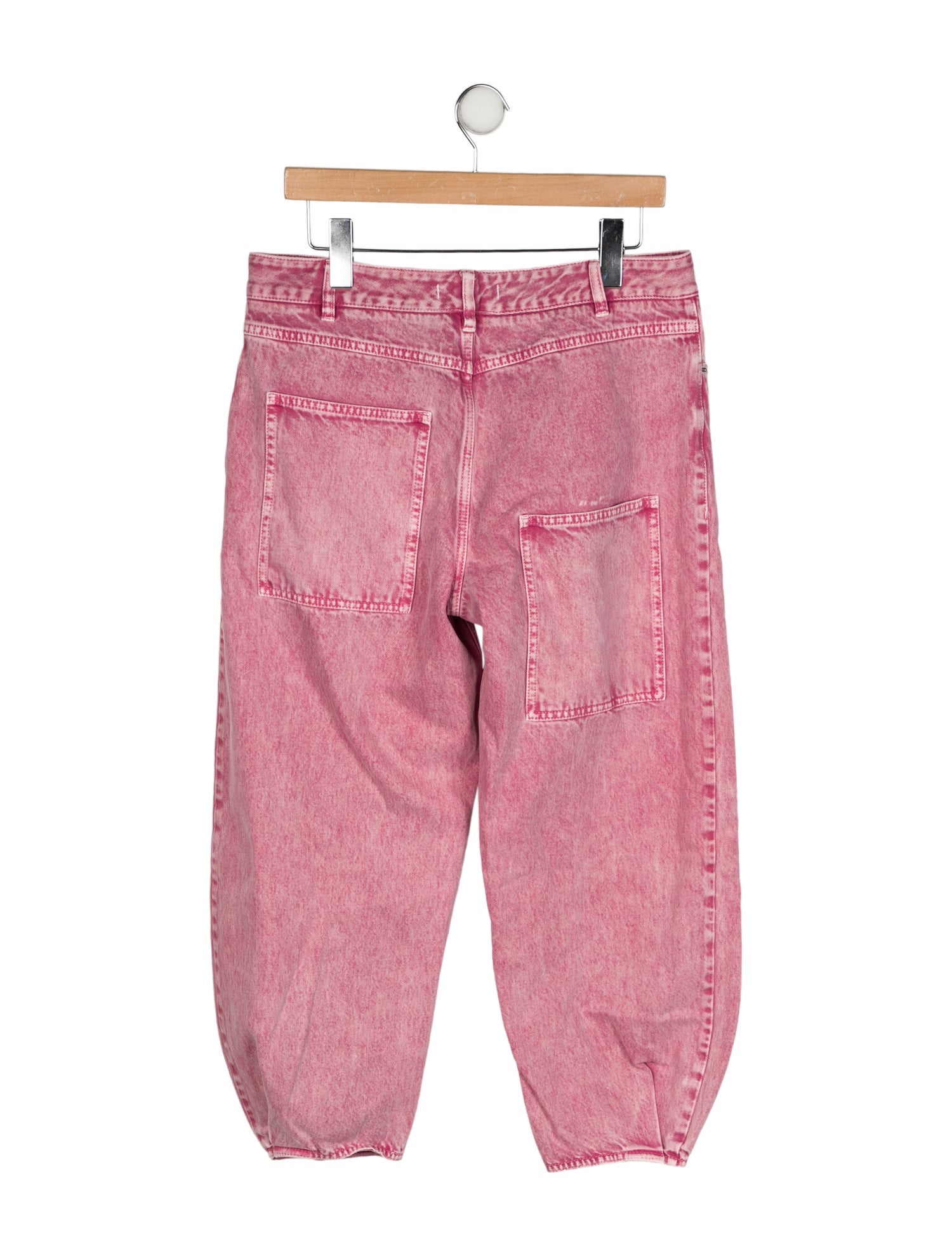 Tibi High-Rise Straight Leg Jeans