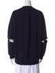 Tibi Crew Neck Long Sleeve Sweatshirt