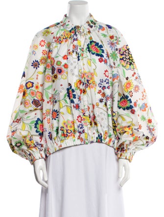 Tibi Floral Print Jacket