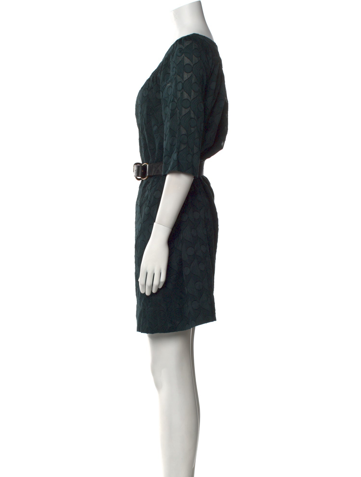 Tibi Scoop Neck Mini Dress