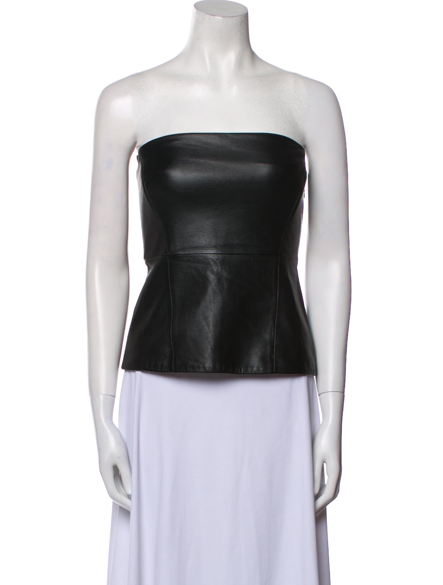 Tibi Strapless Crop Top