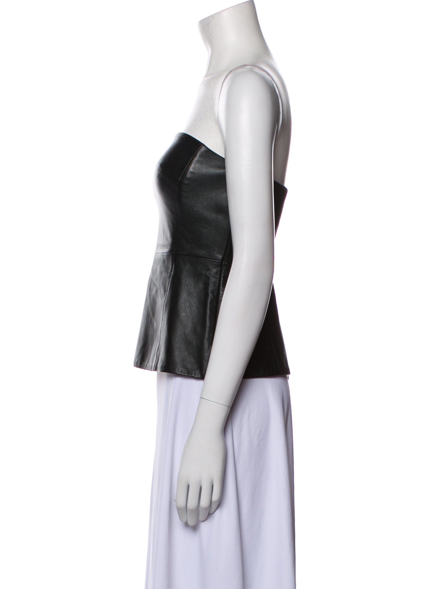 Tibi Strapless Crop Top