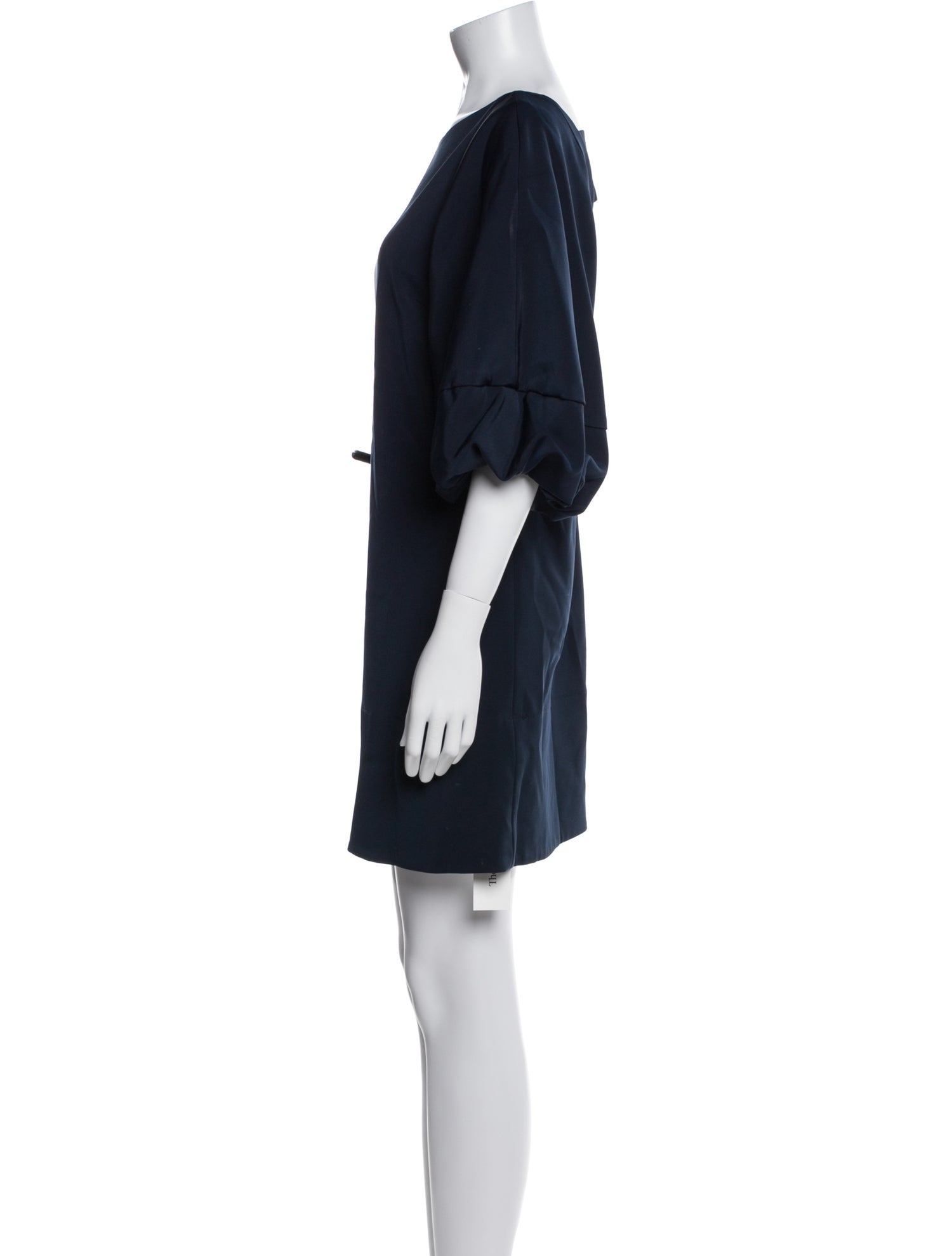 Tibi Bateau Neckline Mini Dress