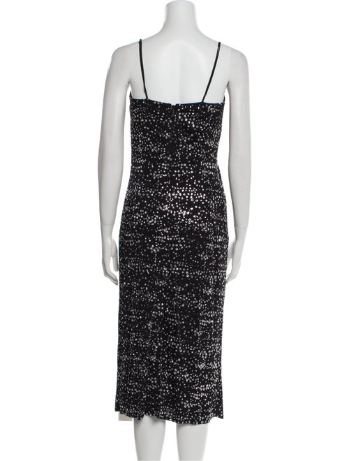 Tibi Square Neckline Midi Length Dress