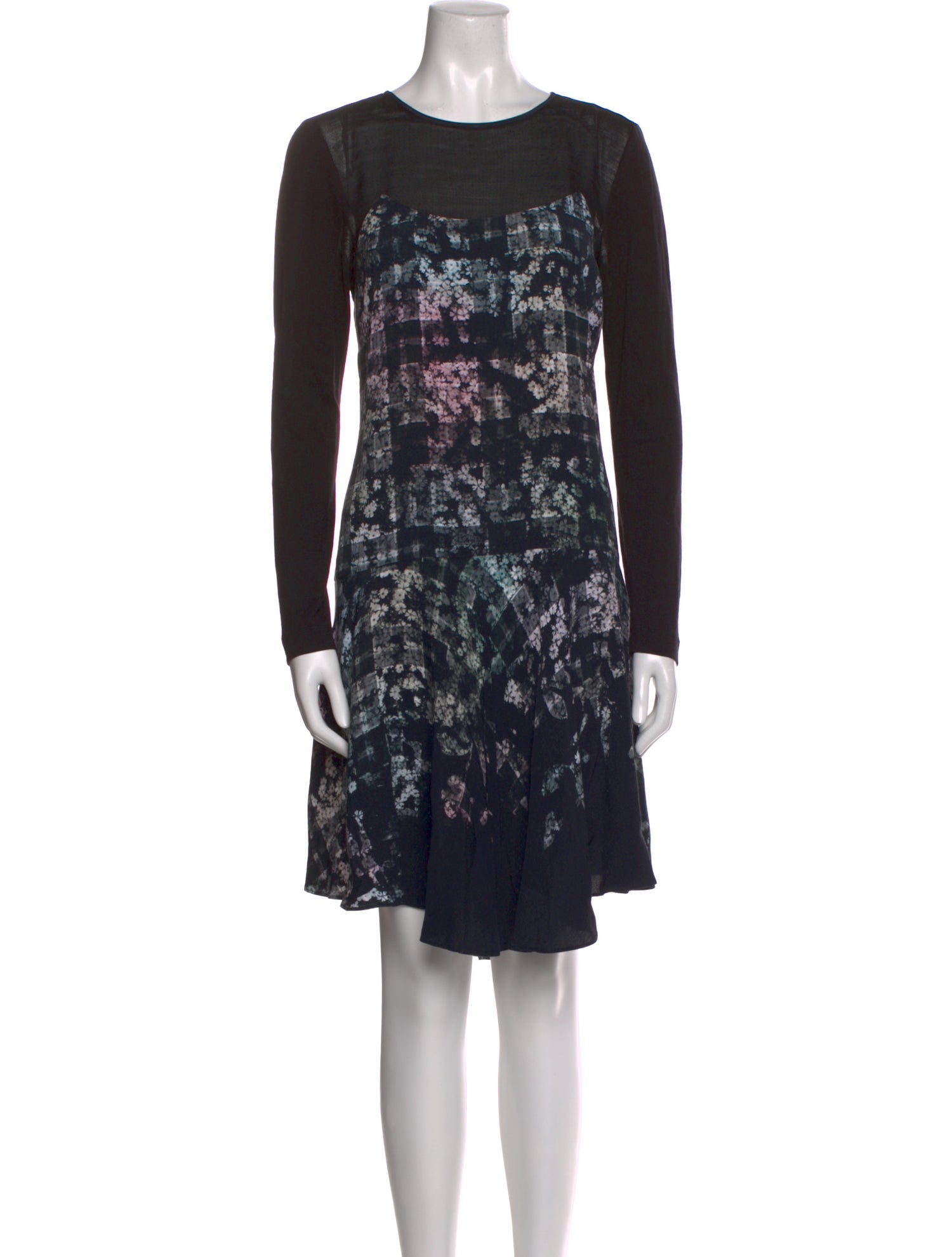 Tibi Printed Knee-Length Dress