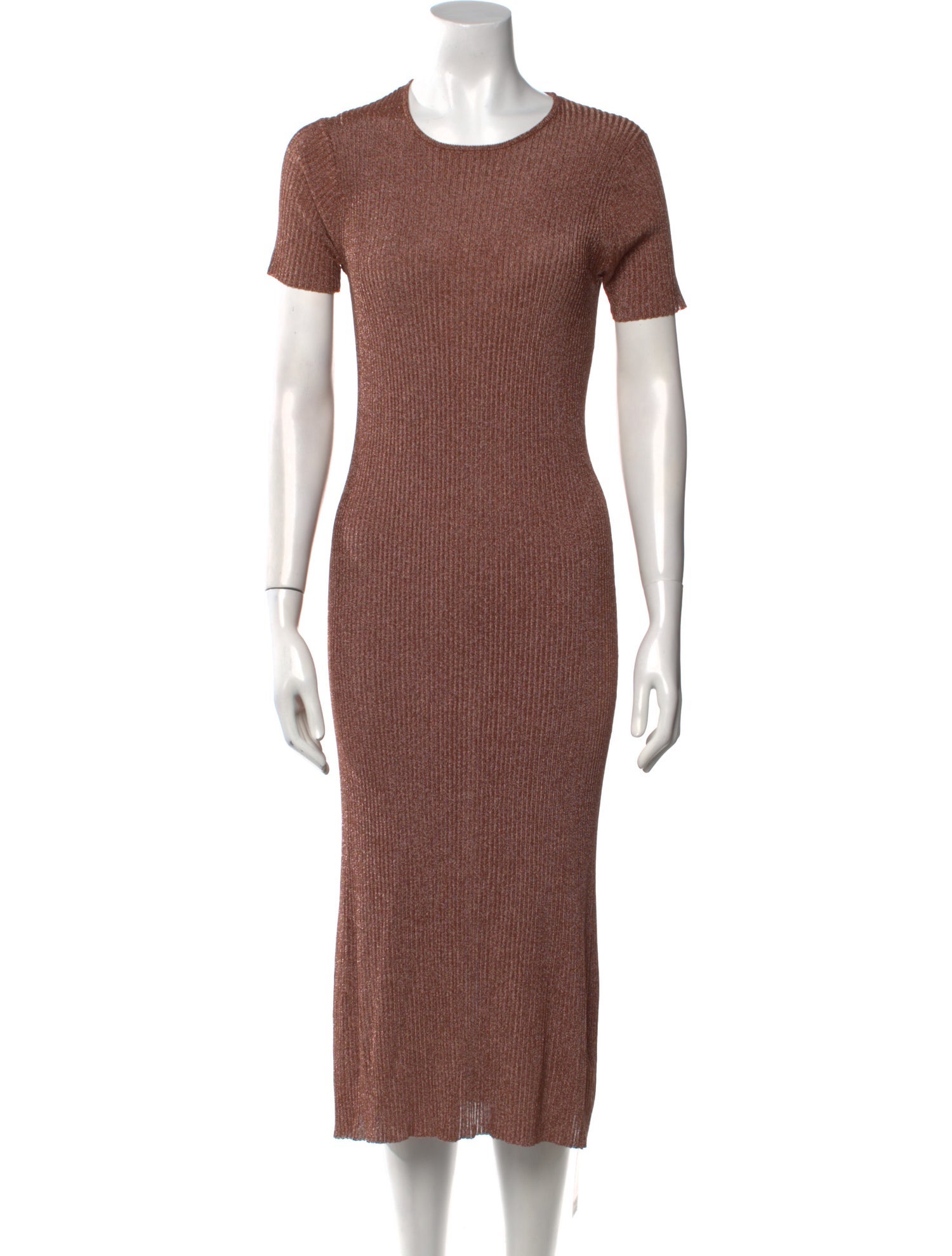 Tibi Crew Neck Midi Length Dress