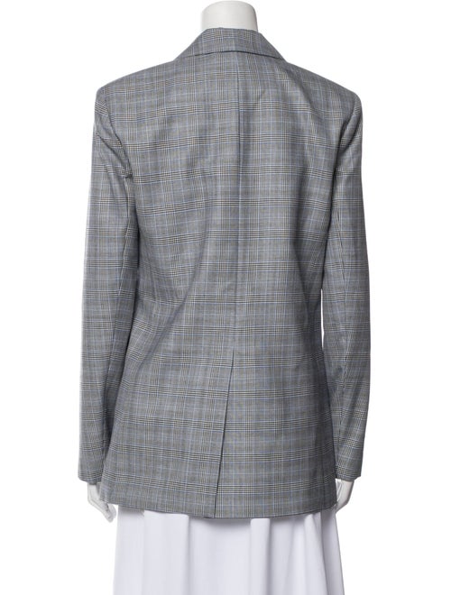 Tibi Wool Plaid Print Blazer