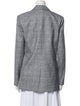 Tibi Wool Plaid Print Blazer