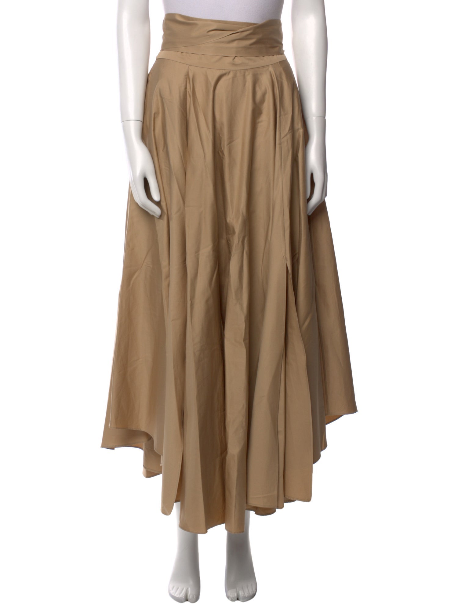 Tibi Pleated Accents Midi Length Skirt