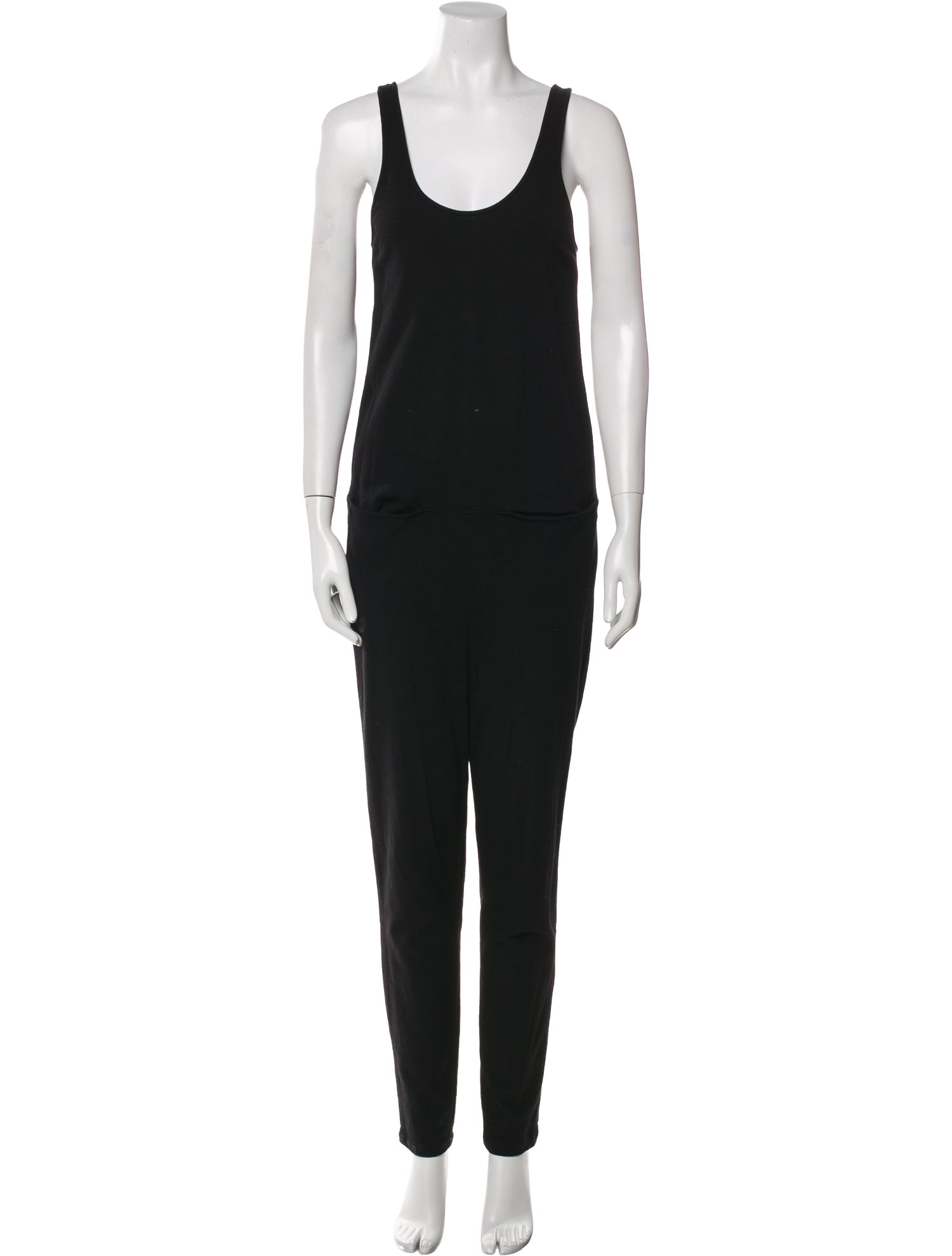 Tibi Silk Scoop Neck Jumpsuit