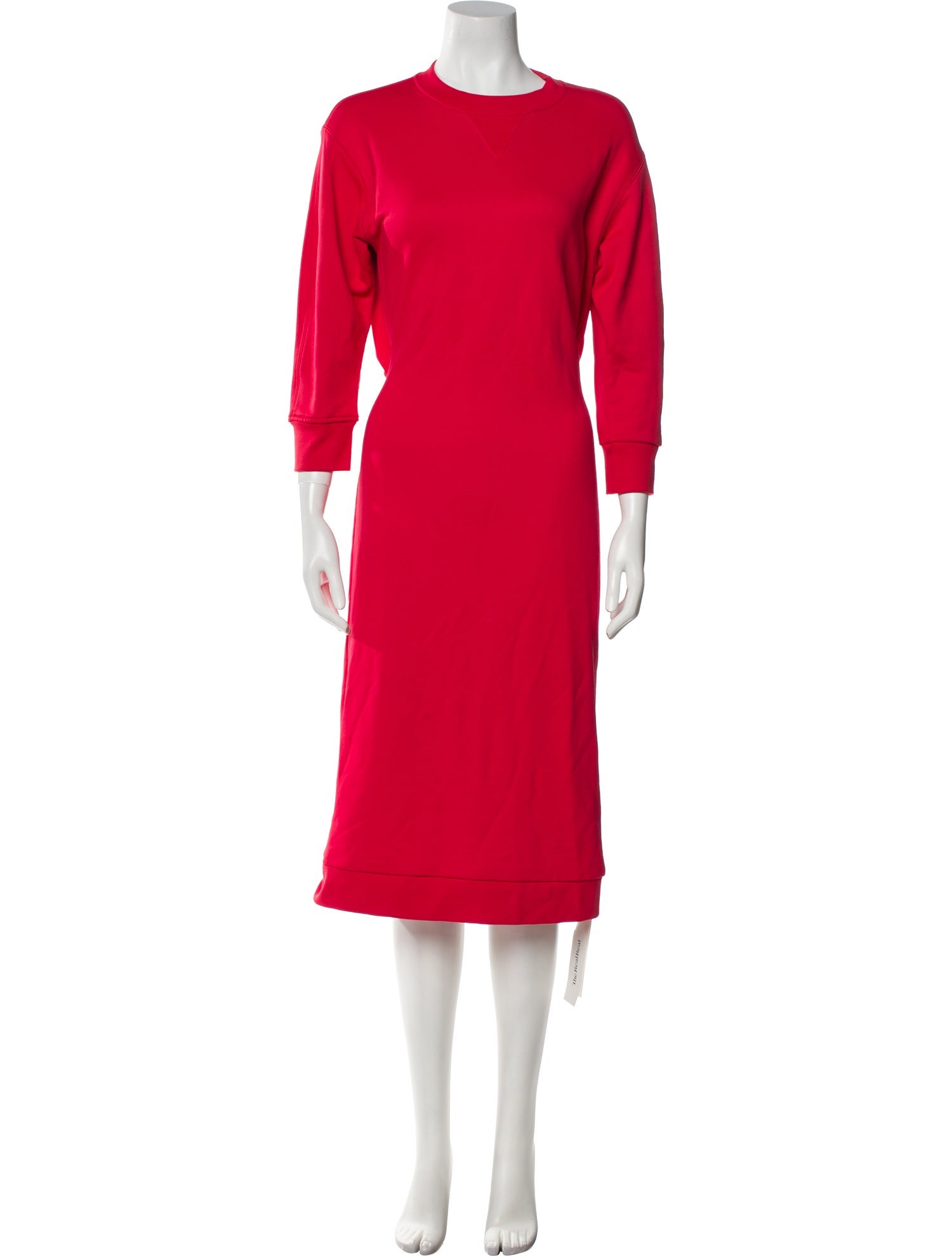 Tibi Crew Neck Midi Length Dress