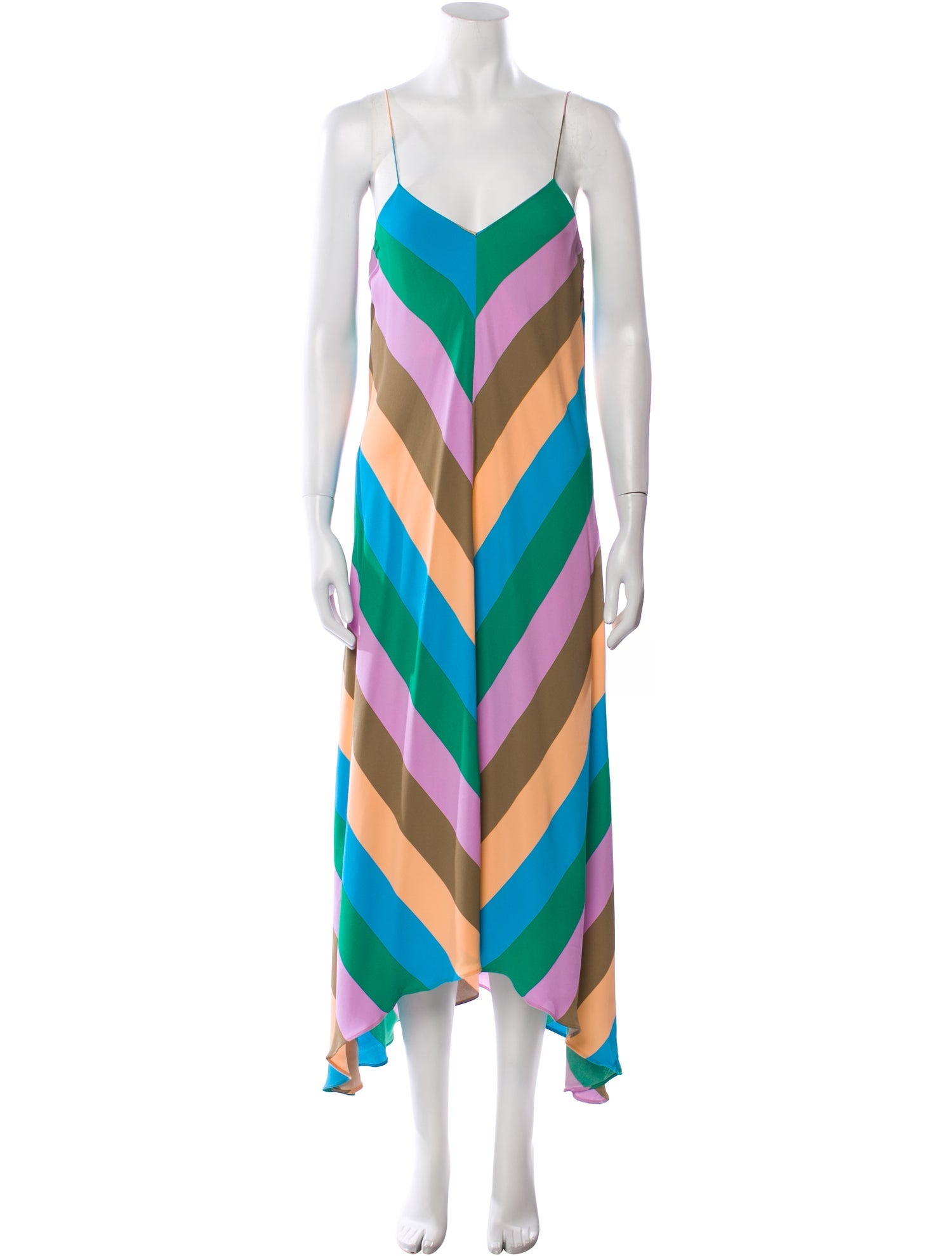 Tibi Striped Long Dress