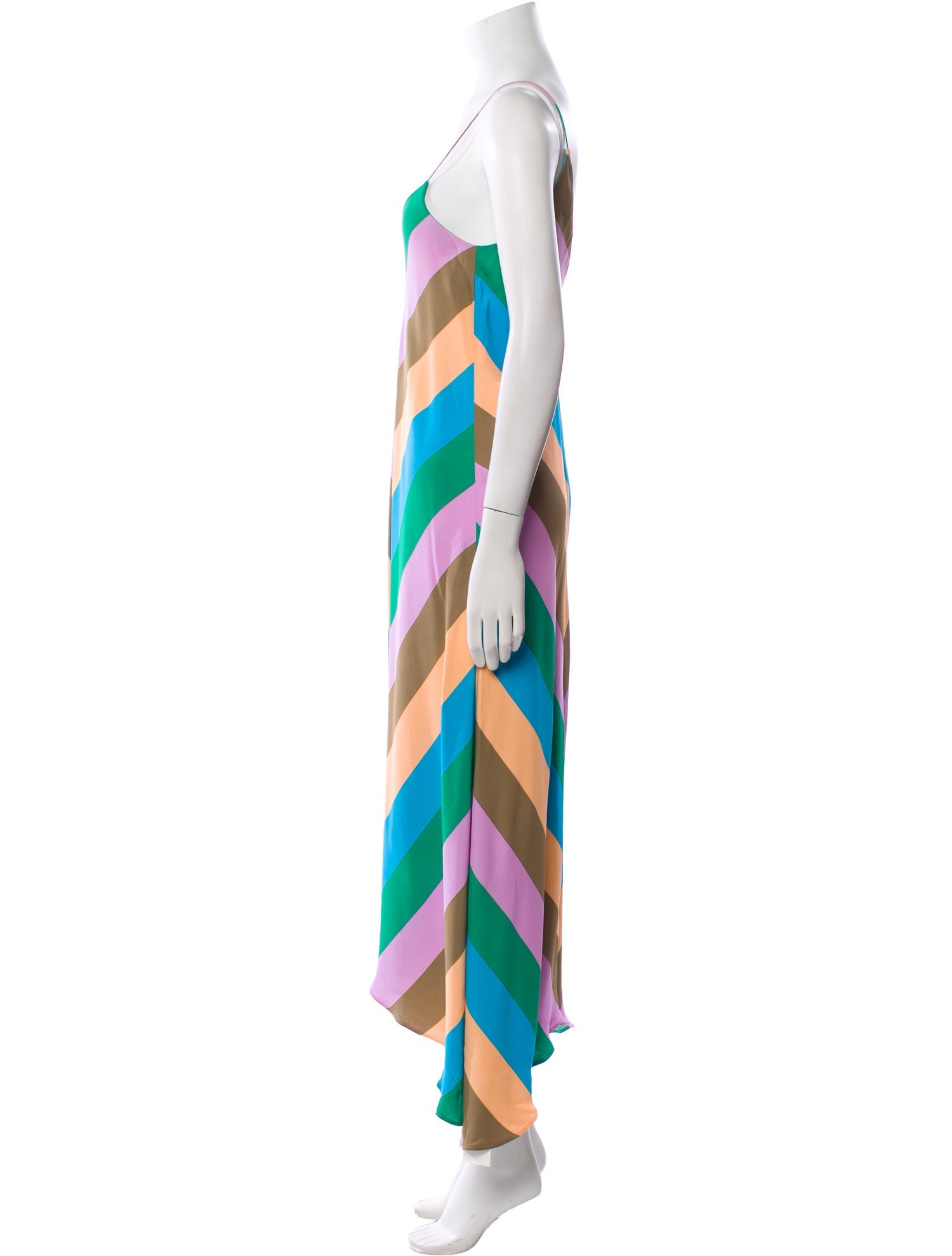 Tibi Striped Long Dress