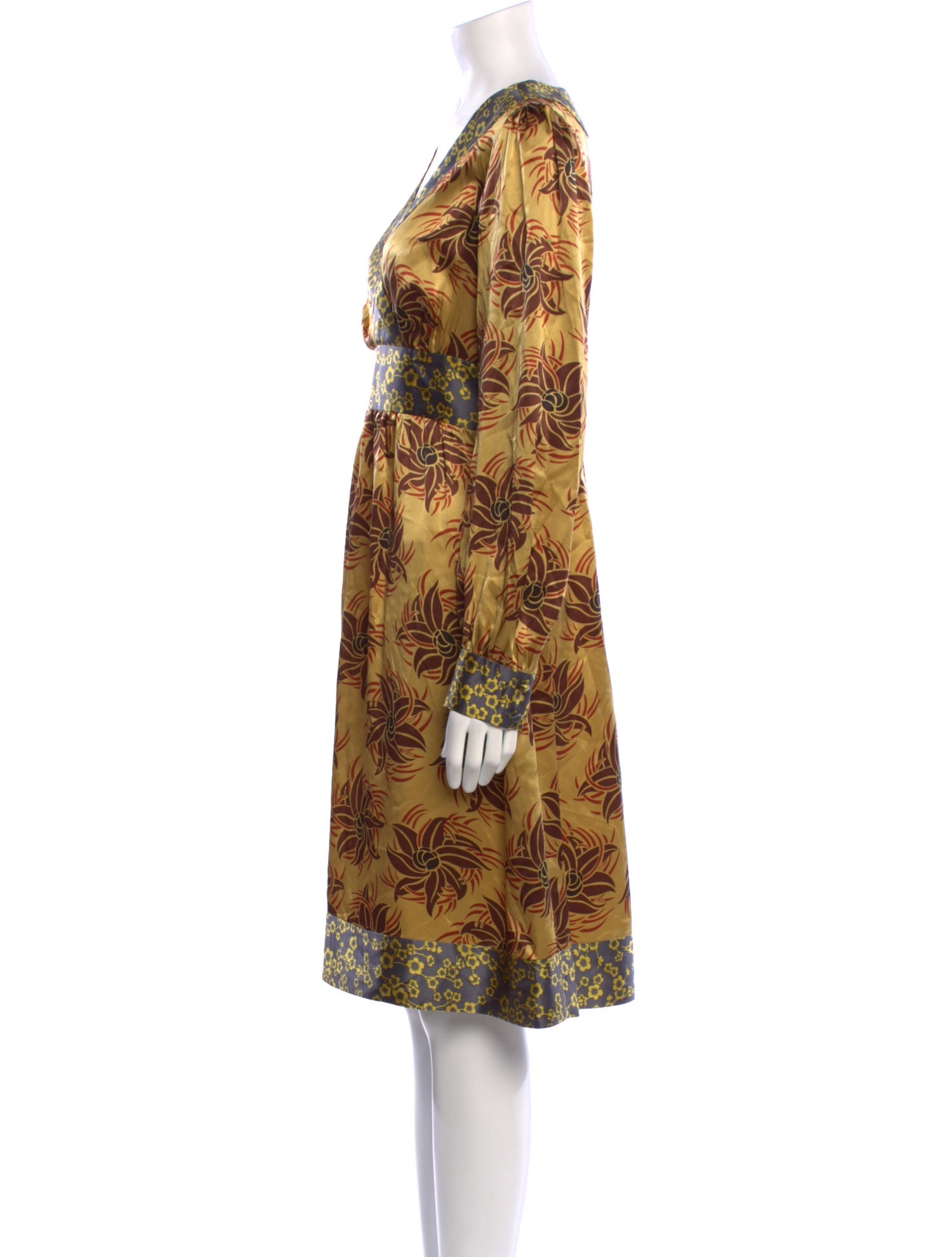 Tibi Silk Knee-Length Dress