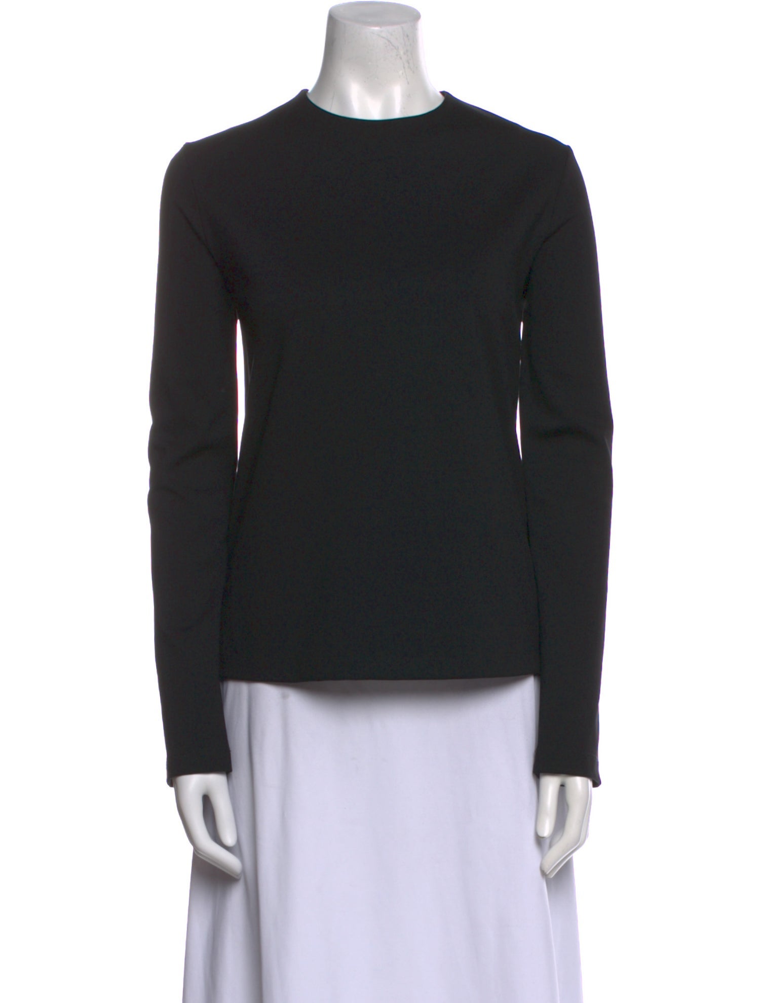 Tibi Crew Neck Long Sleeve Sweatshirt
