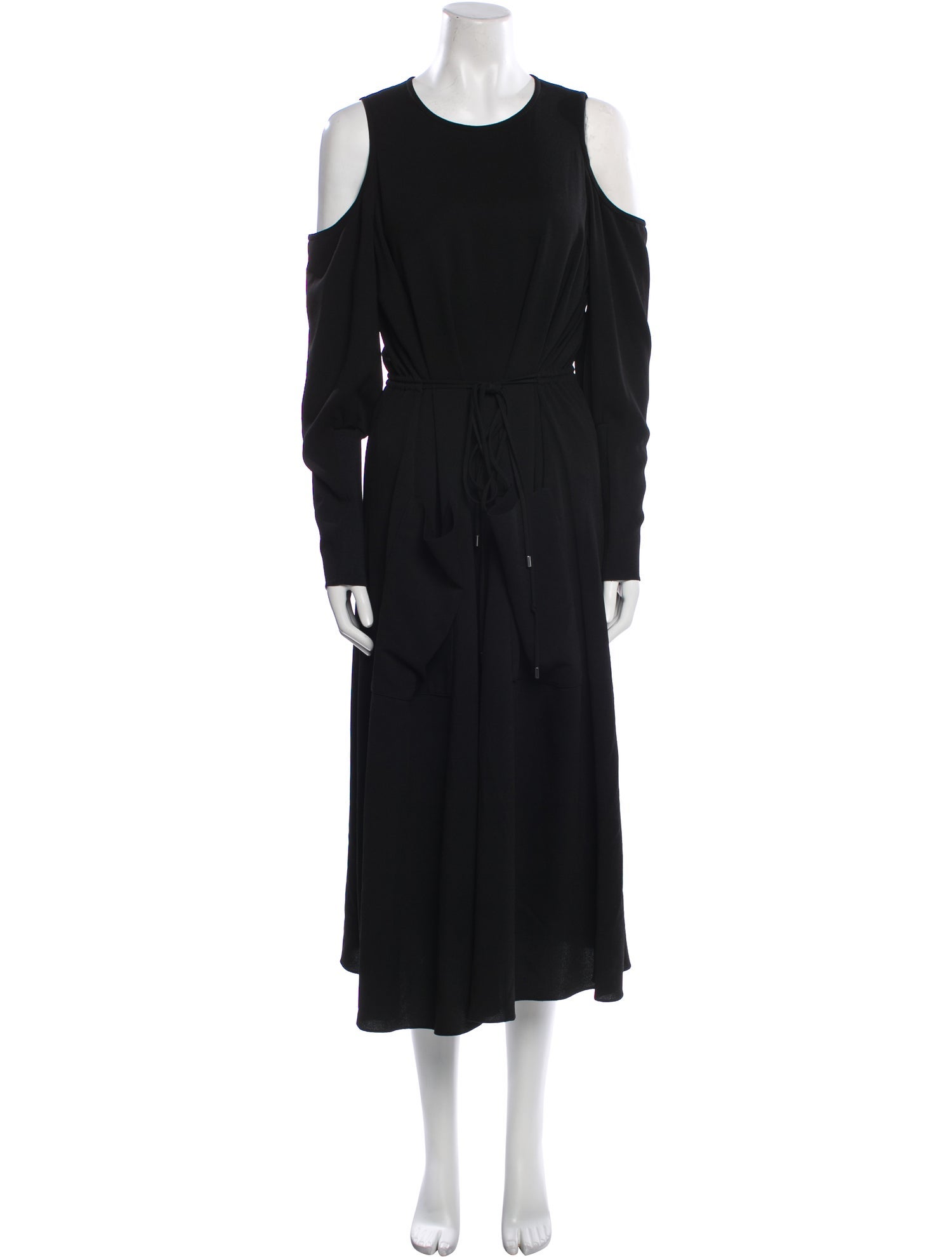 Tibi Crew Neck Long Dress