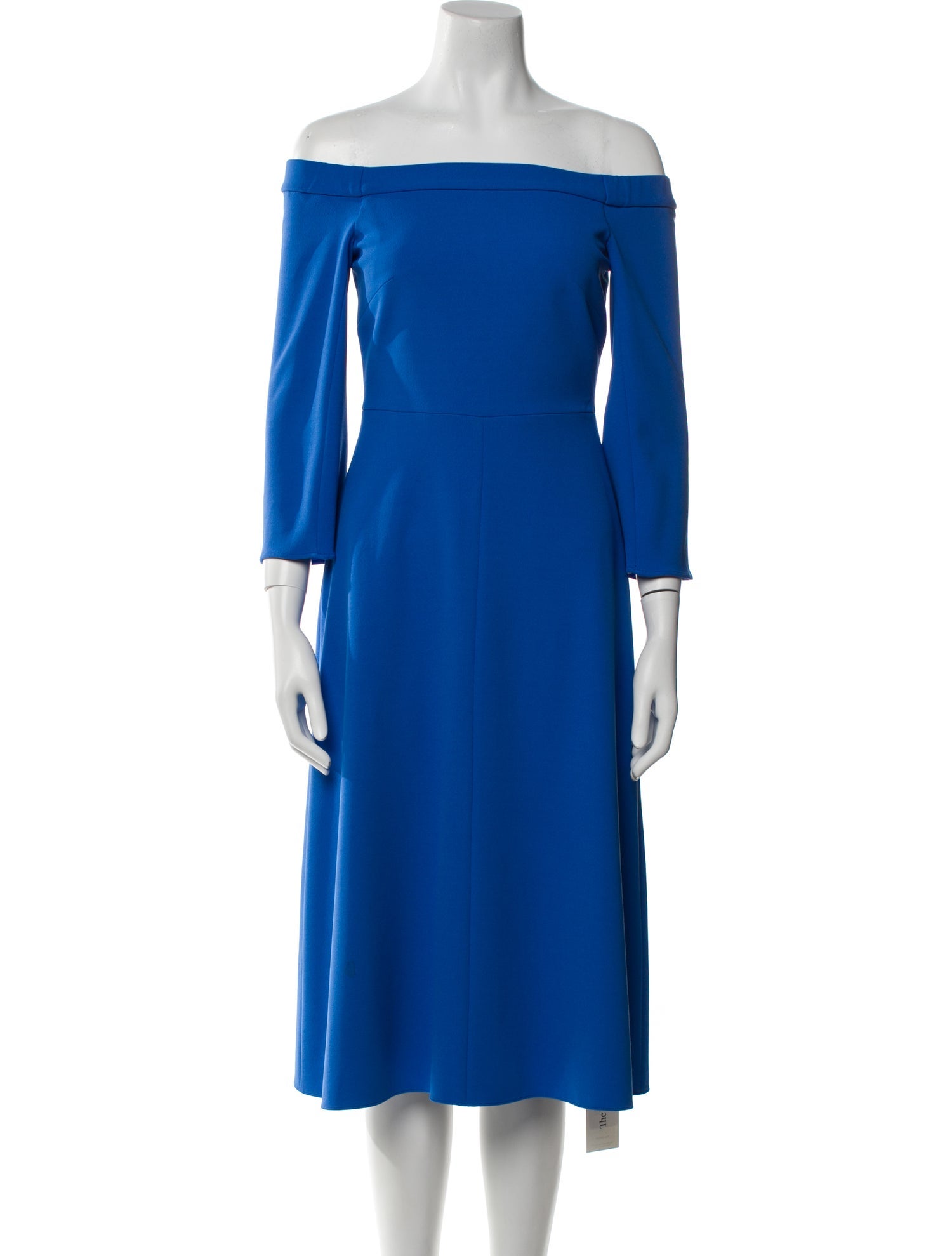 Tibi Off-The-Shoulder Midi Length Dress