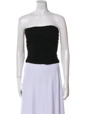 Tibi Strapless Crop Top