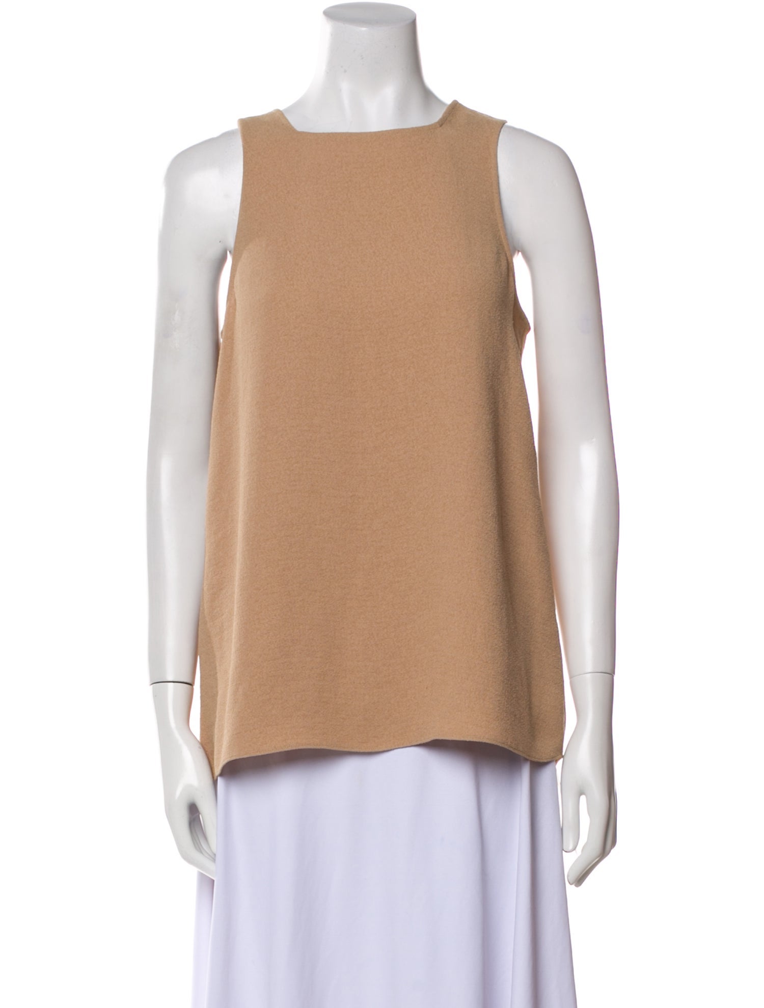Tibi Square Neckline Sleeveless Top