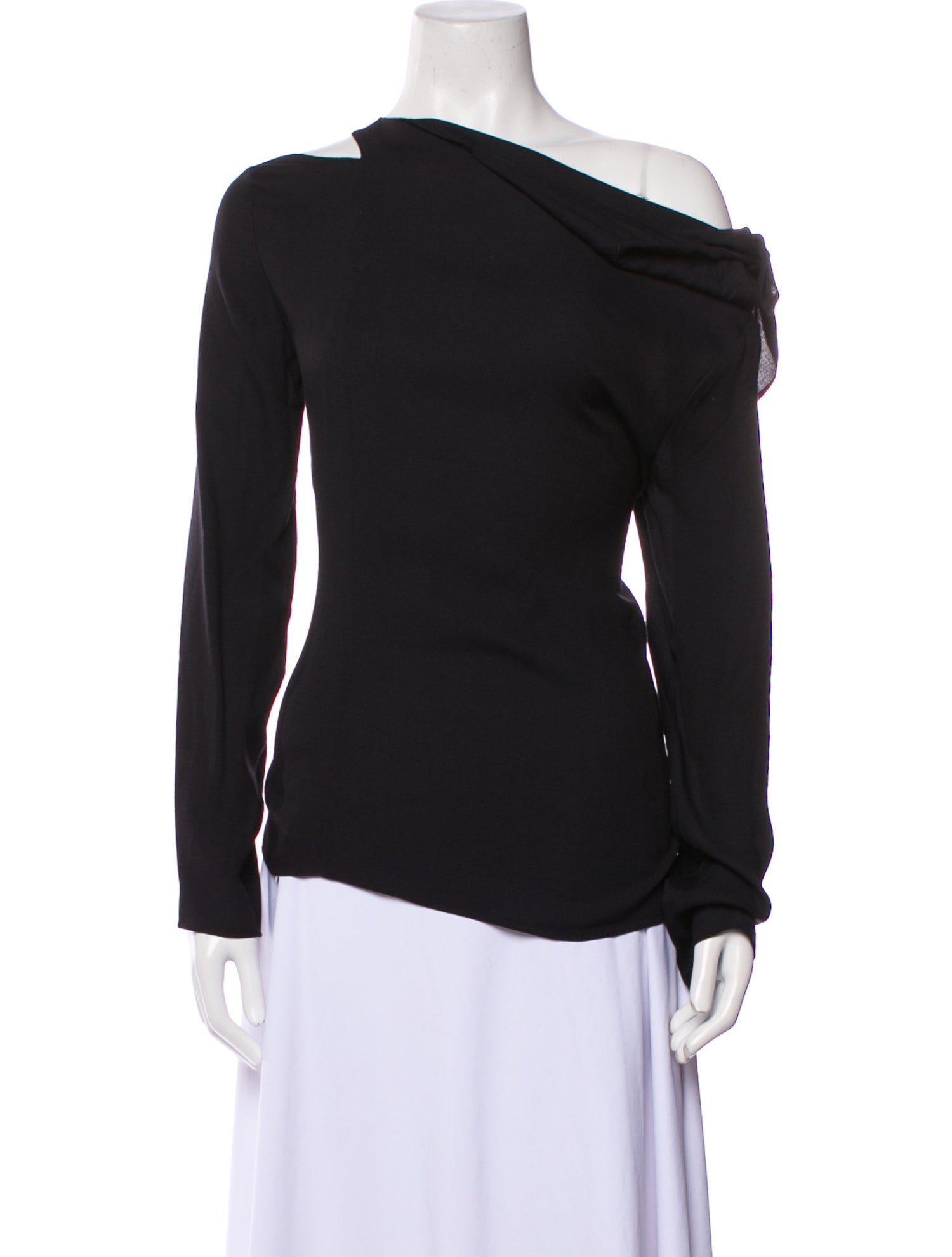 Tibi One-Shoulder Long Sleeve Top