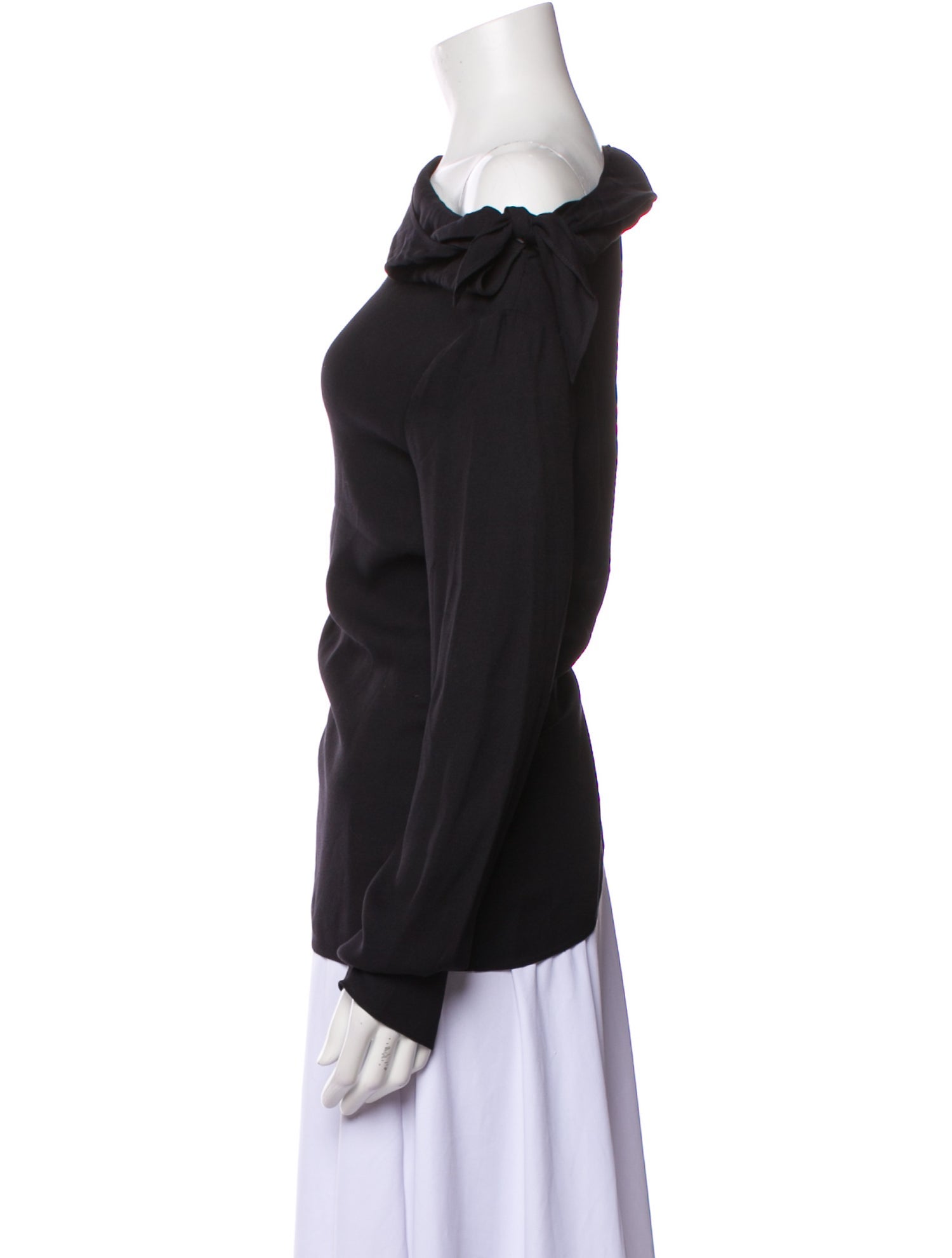 Tibi One-Shoulder Long Sleeve Top