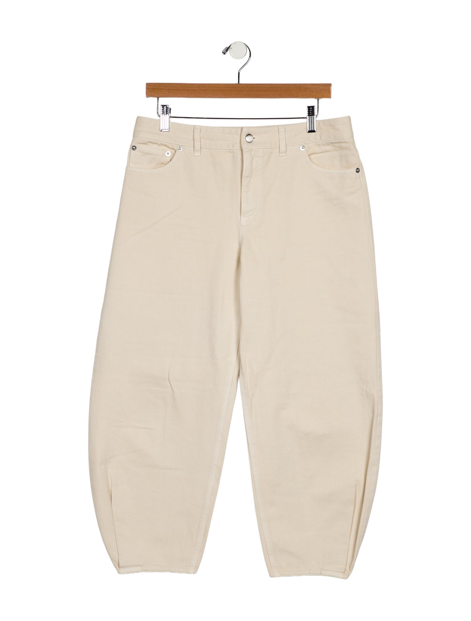 Tibi Mid-Rise Straight Leg Jeans