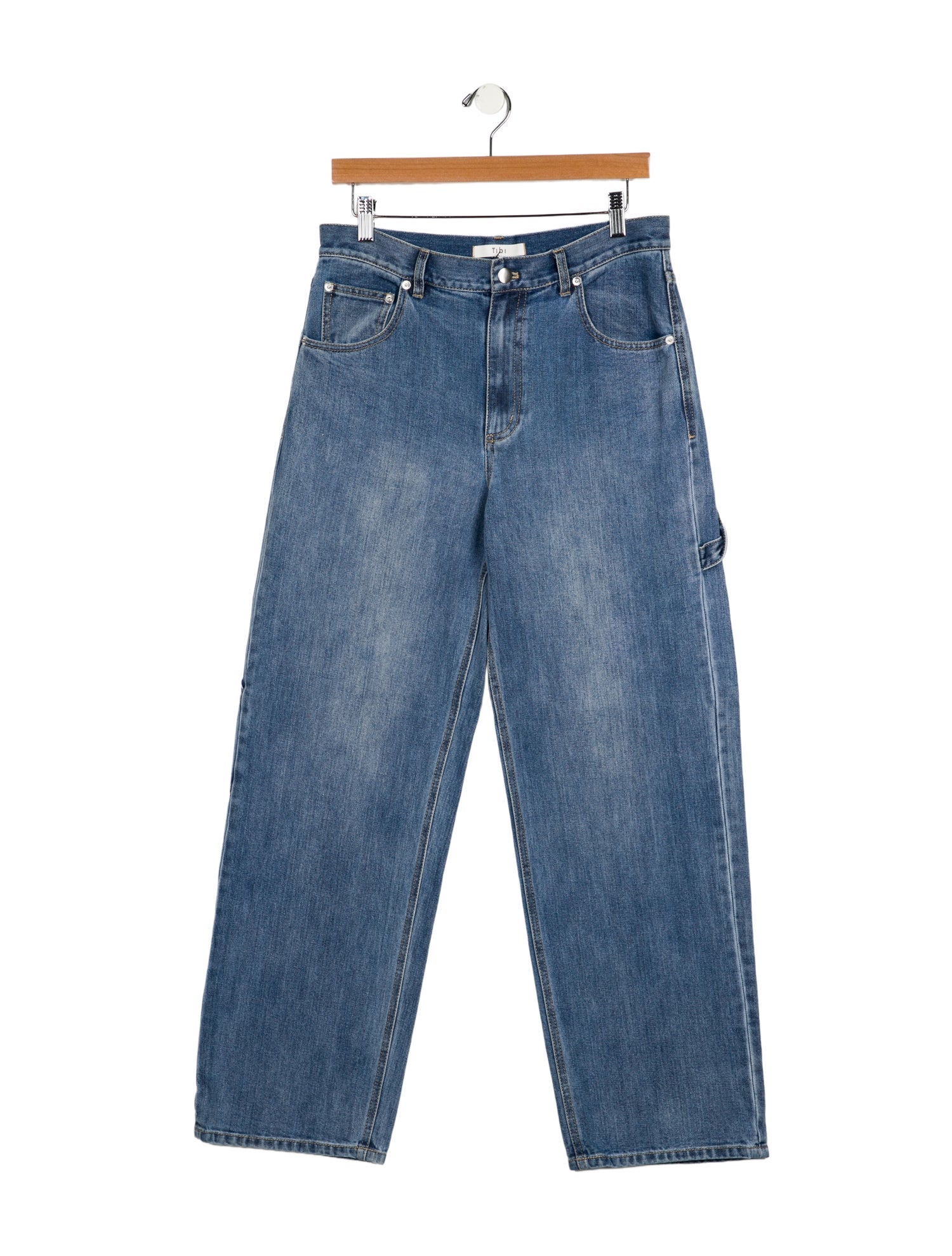 Tibi High-Rise Wide Leg Jeans