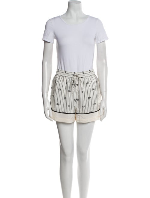 Tibi Silk Striped Short Set
