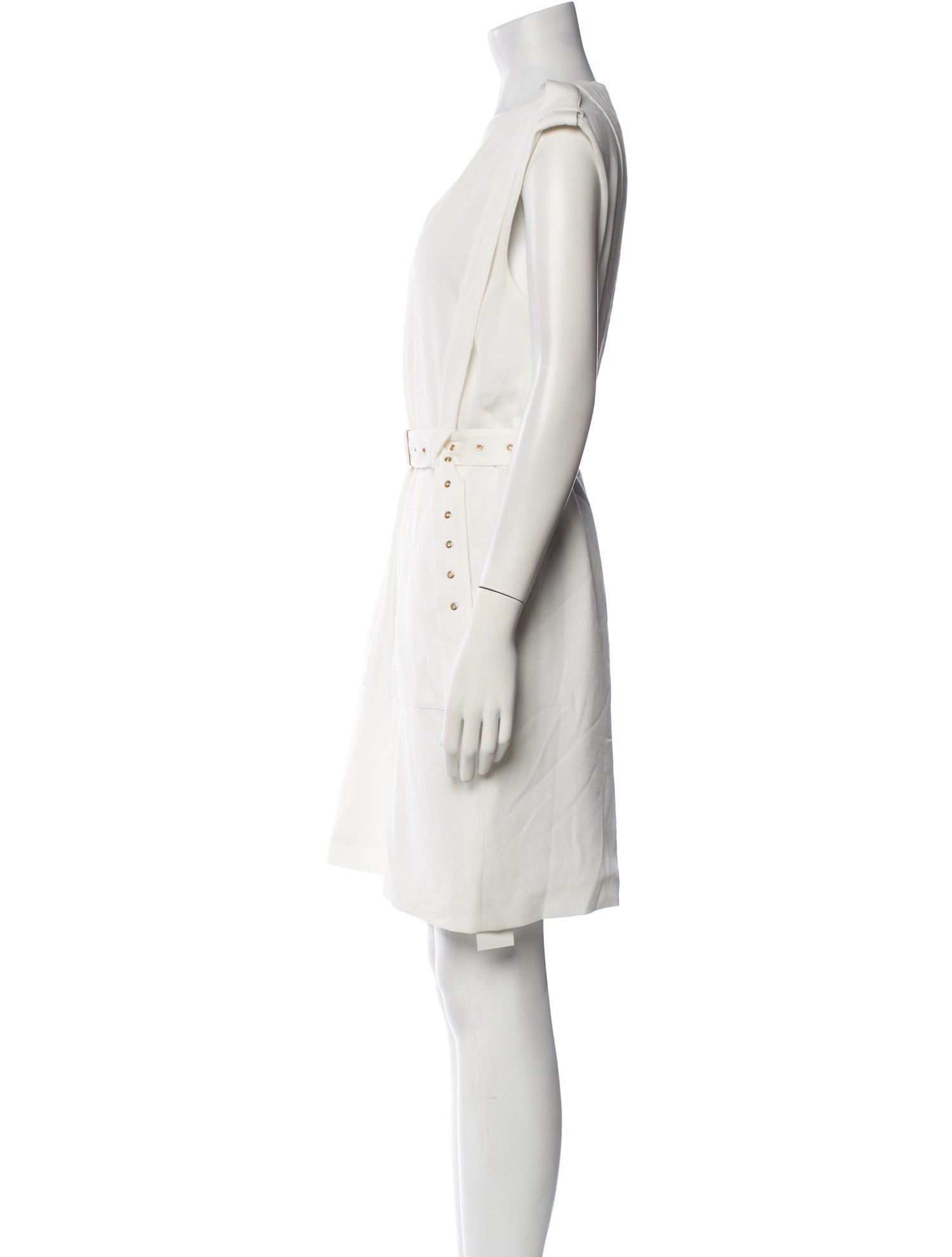 Tibi V-Neck Knee-Length Dress