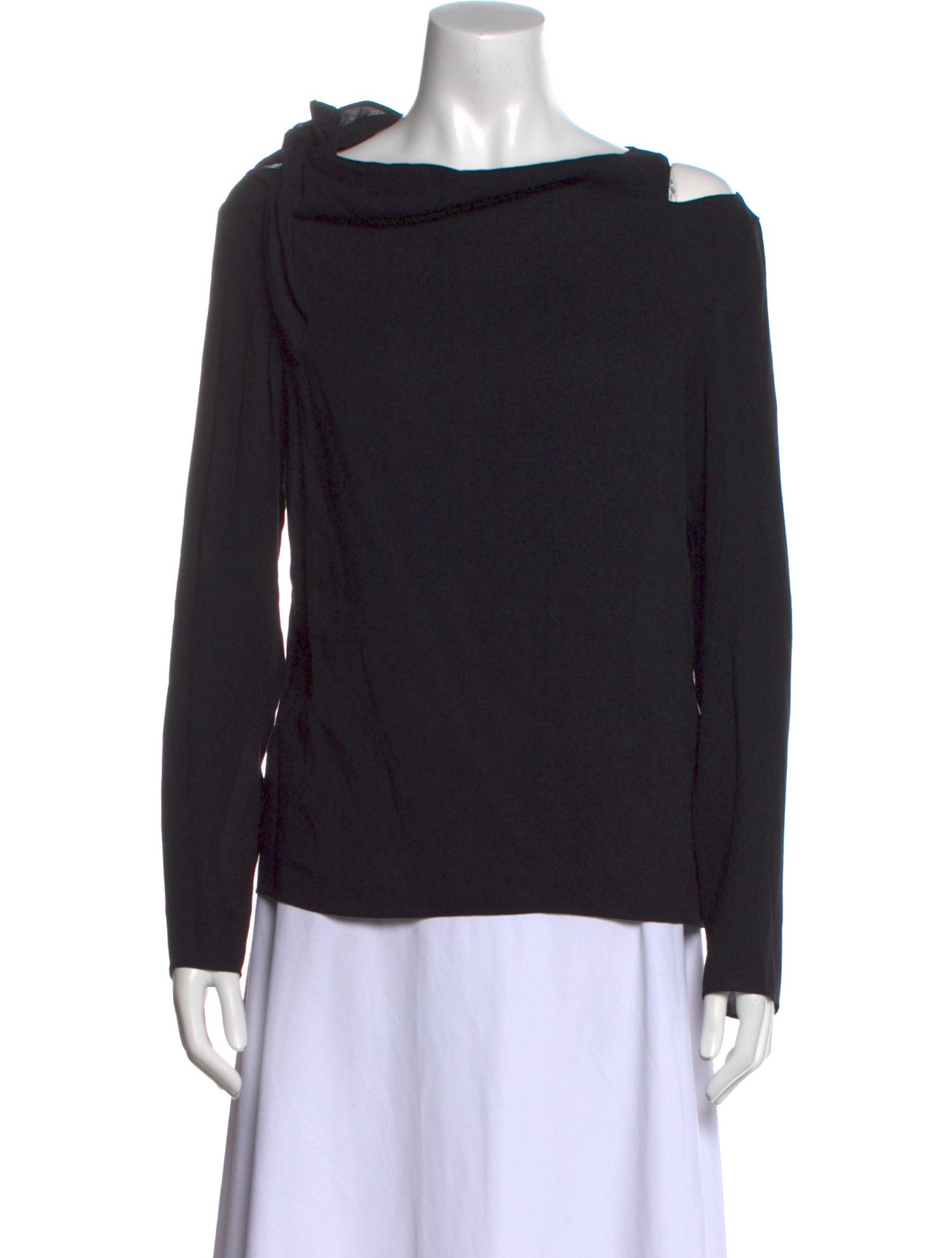 Tibi Cowl Neck Long Sleeve Sweatshirt