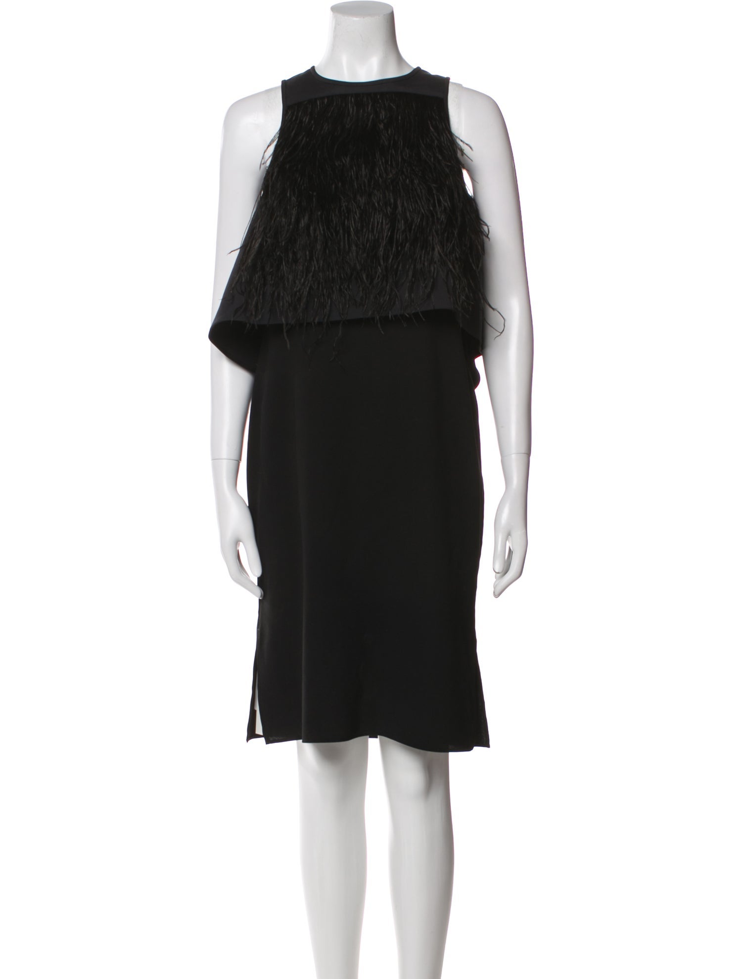 Tibi Crew Neck Midi Length Dress