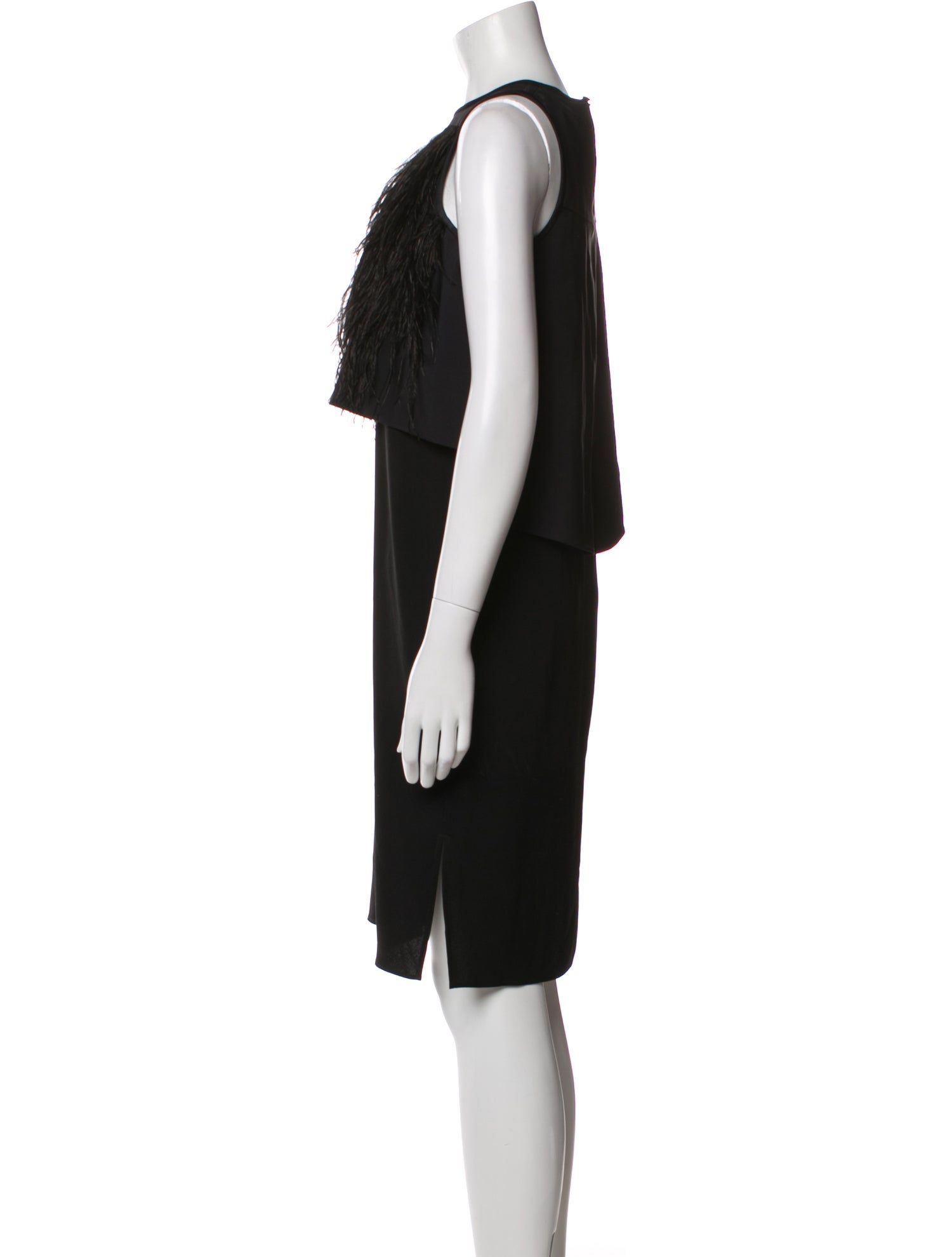 Tibi Crew Neck Midi Length Dress