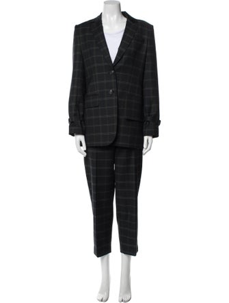 Tibi Plaid Print Pantsuit