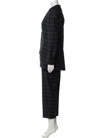 Tibi Plaid Print Pantsuit