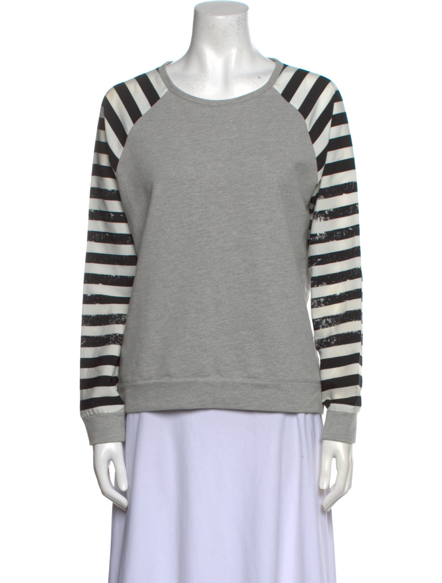 Tibi V-Neck Short Sleeve Crop Top